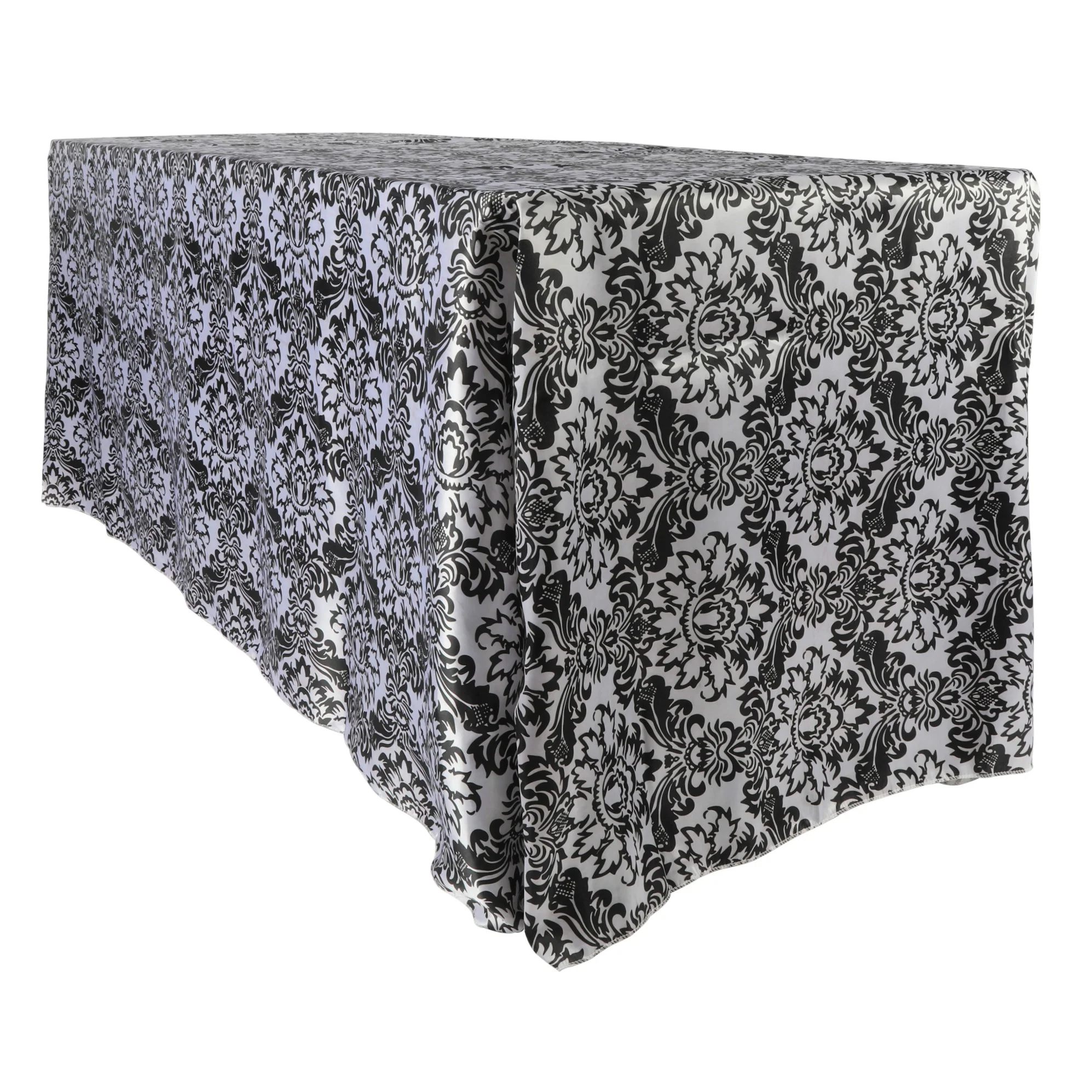 Satin Rectangular 90"x132" Tablecloth - Damask - Image 8