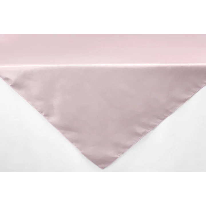 Satin Square 72"x72" Table Overlay - Pastel Pink - Image 2
