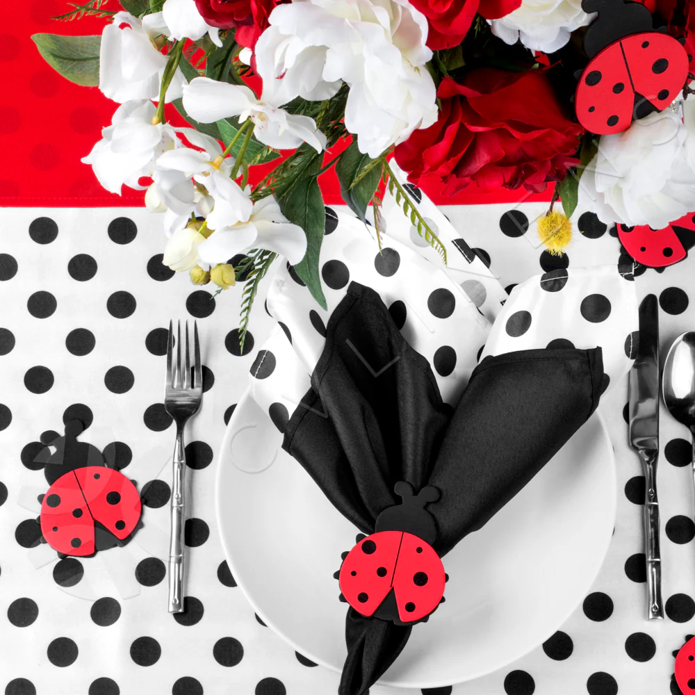 Satin Table Runner - Red - Image 2