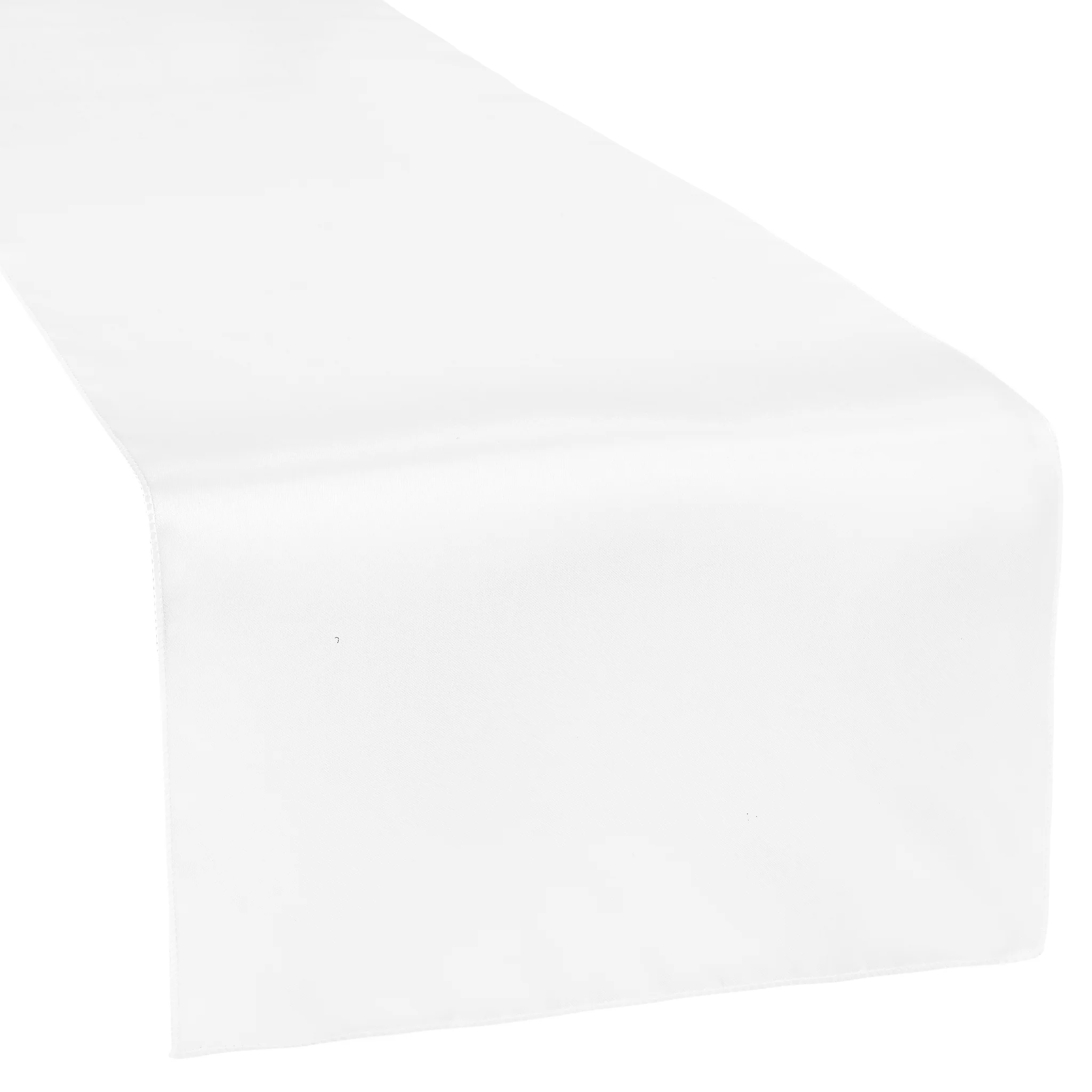 Satin Table Runner - White