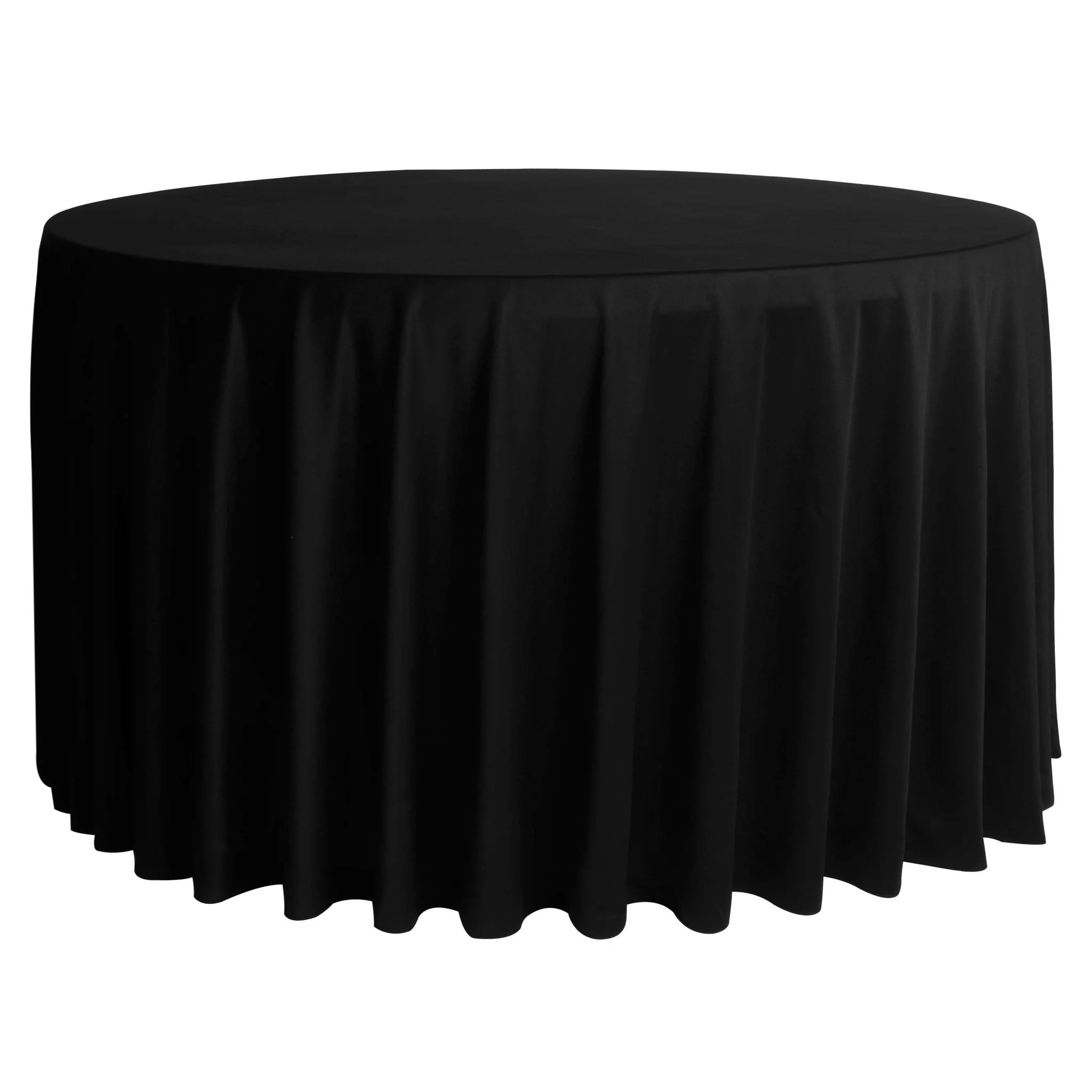 Scuba 108" Round Tablecloth - Black