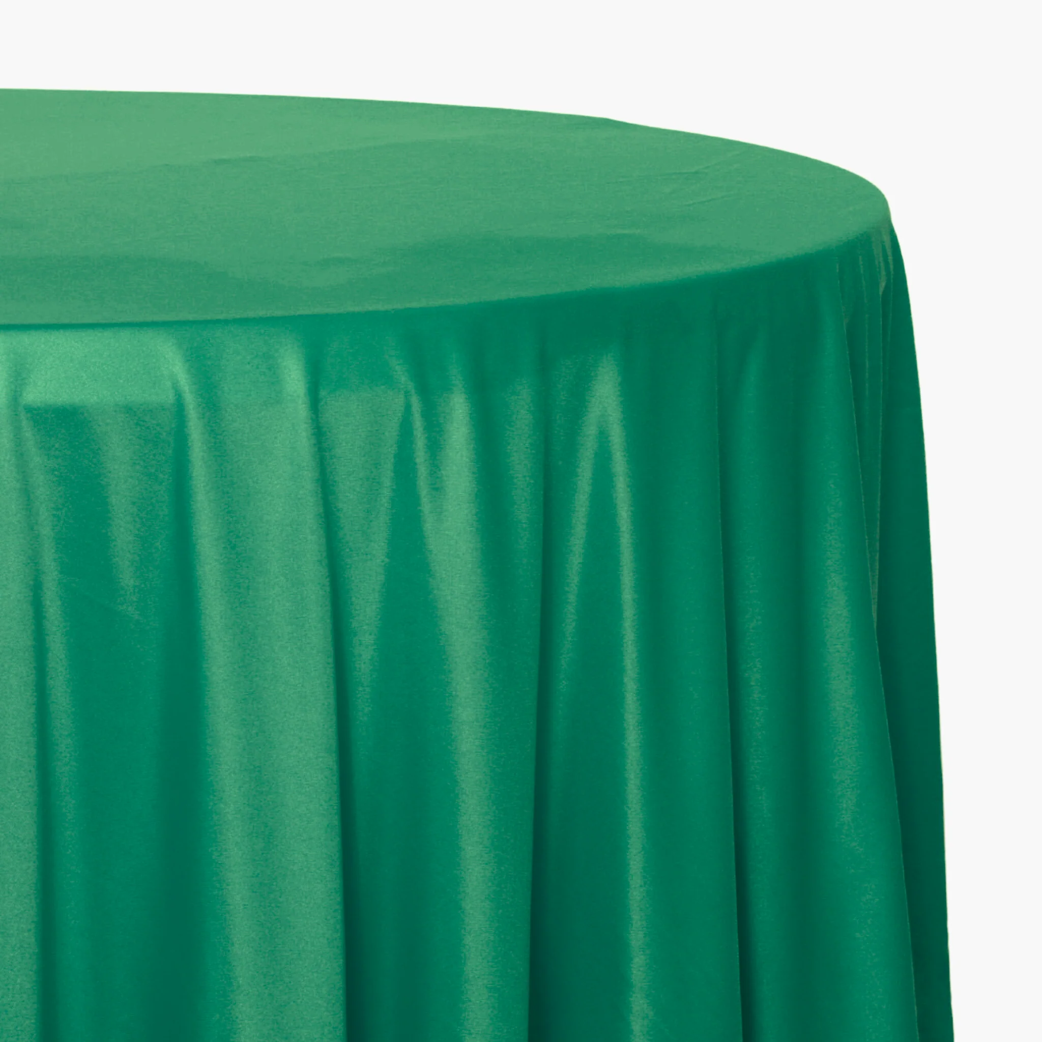 Scuba 108" Round Tablecloth - Emerald Green - Image 2