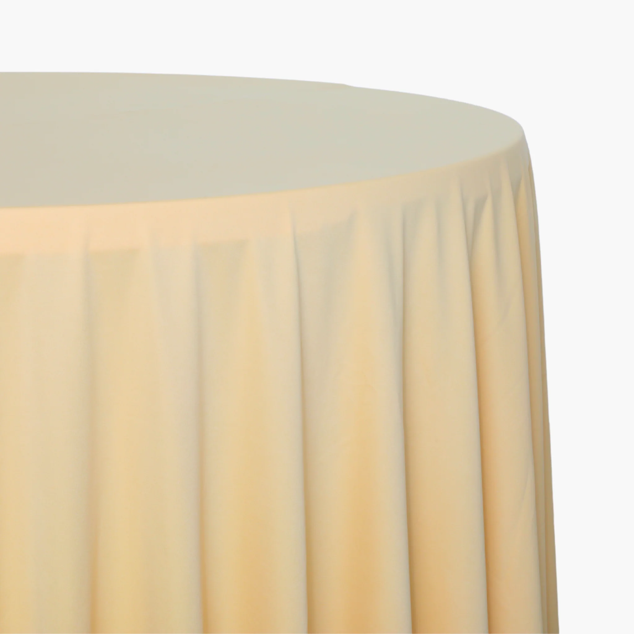 Scuba 120" Round Tablecloth - Champagne - Image 2