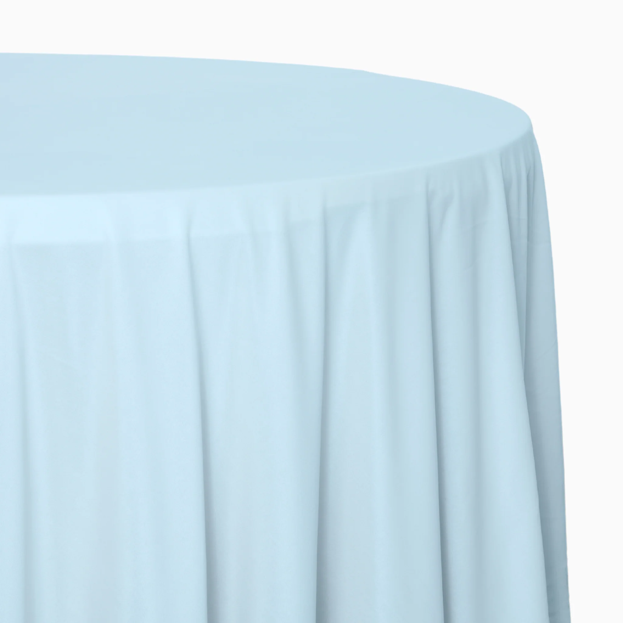 Scuba 120" Round Tablecloth - Dusty Blue - Image 2