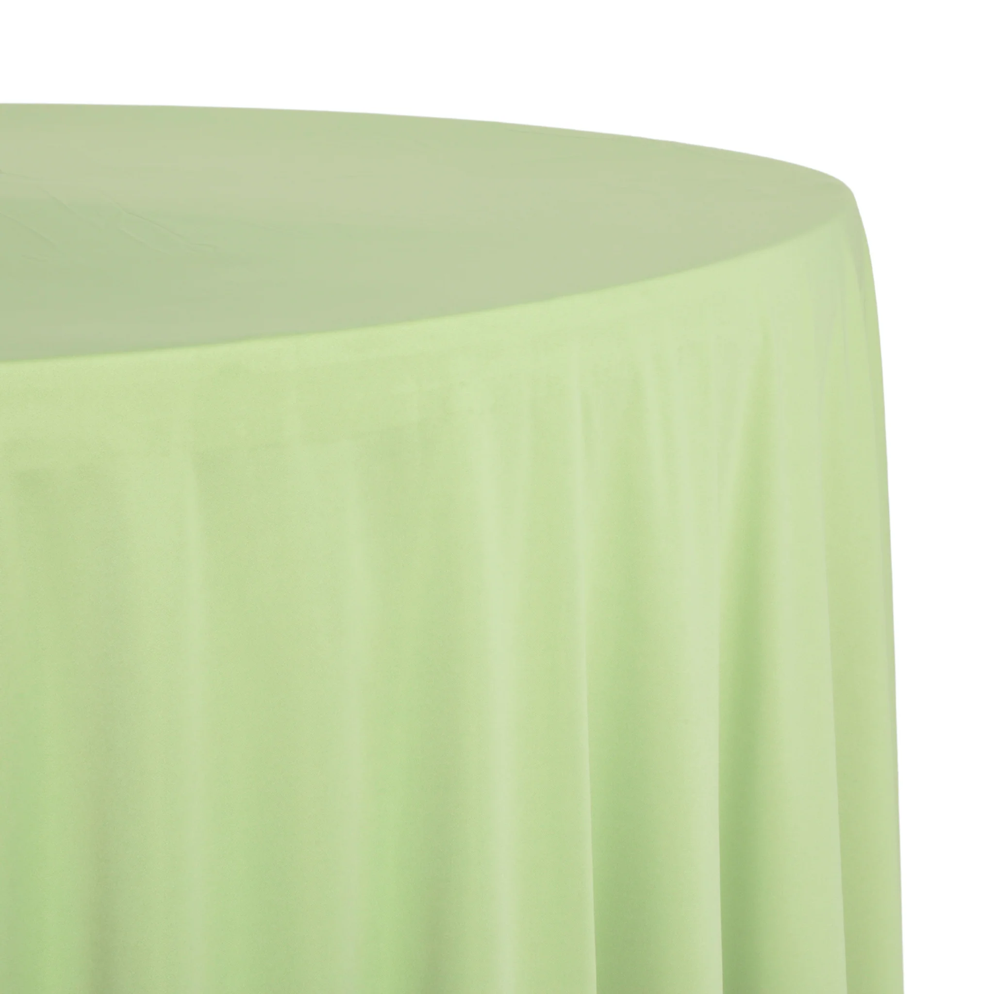 Scuba 120" Round Tablecloth - Sage Green - Image 2