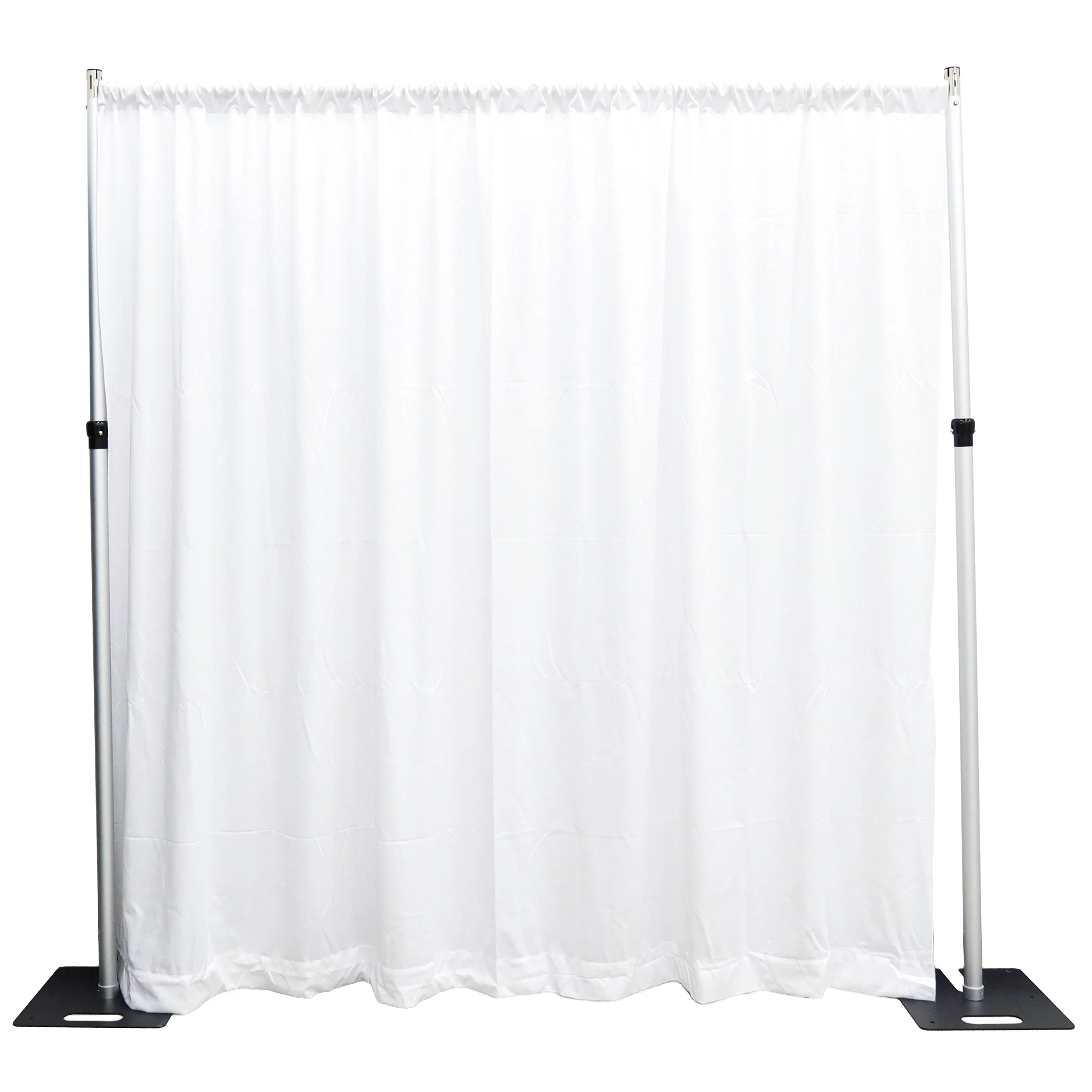 Scuba 8ft H x 118" W Drape/Backdrop Curtain Panel Flame Retardant (FR) - White
