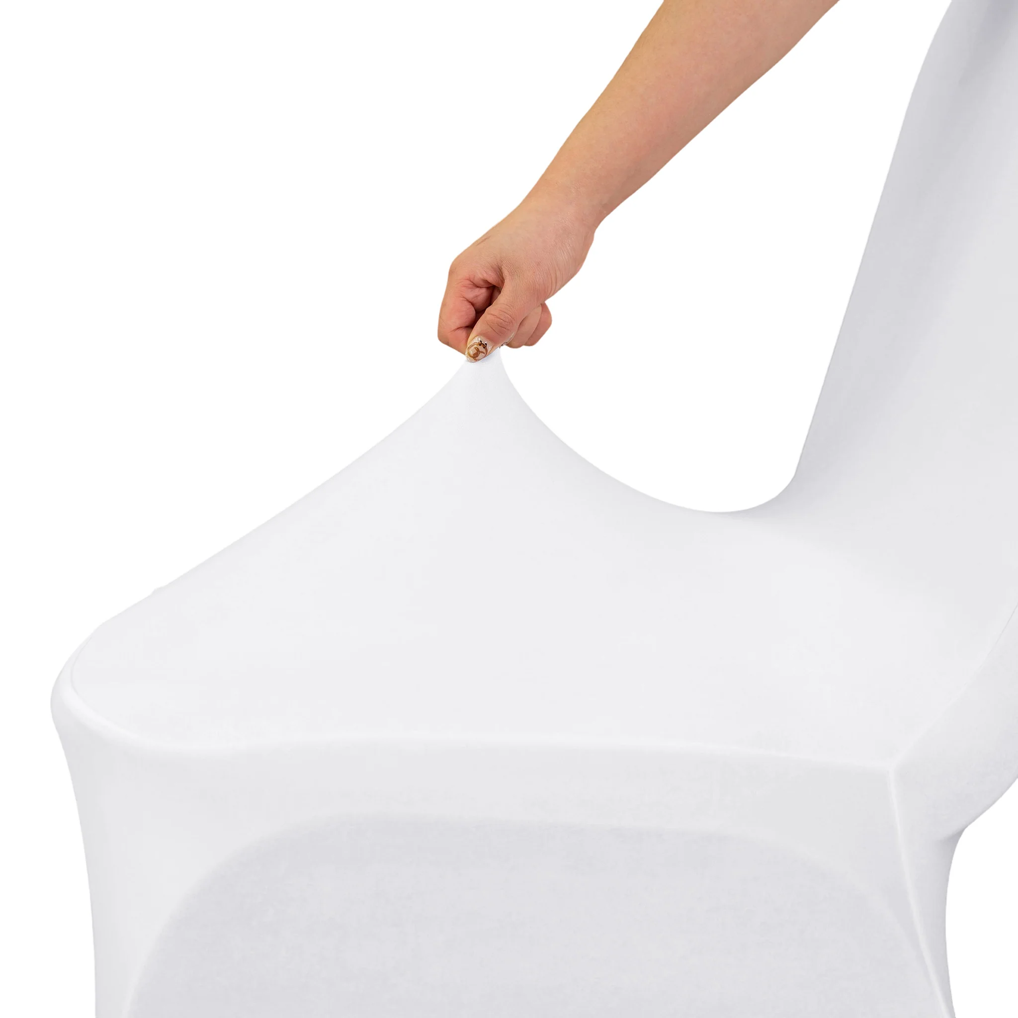 Scuba Banquet Chair Cover - White - Image 4