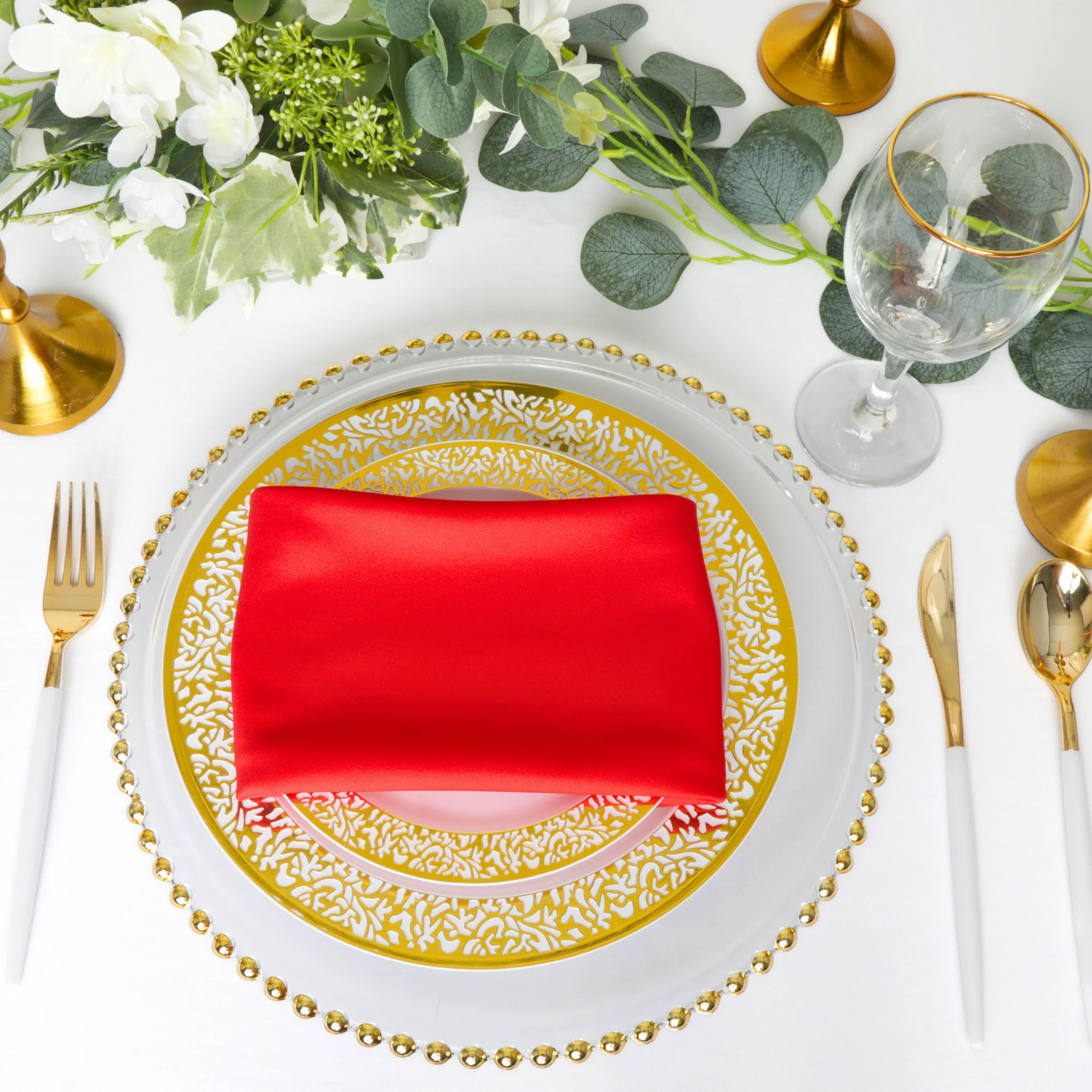 Scuba Napkin 20"x20" (5 pcs/pk) - Red
