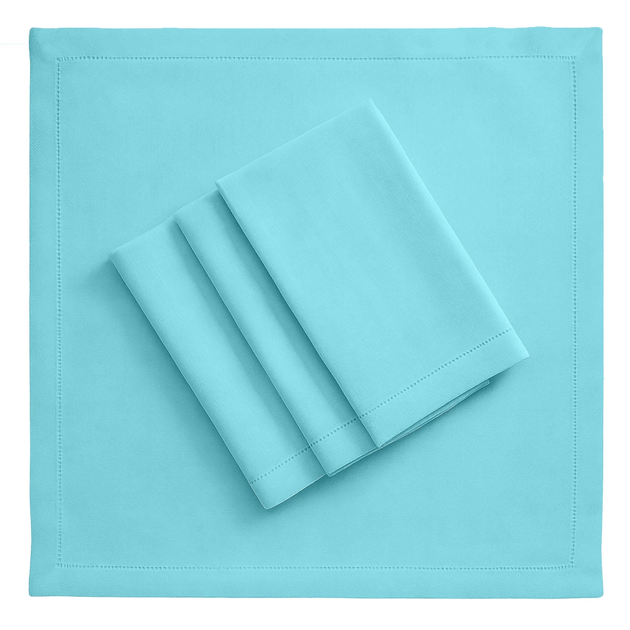 Scuba Napkin 20"x20" (5 pcs/pk) - Turquoise - Image 3