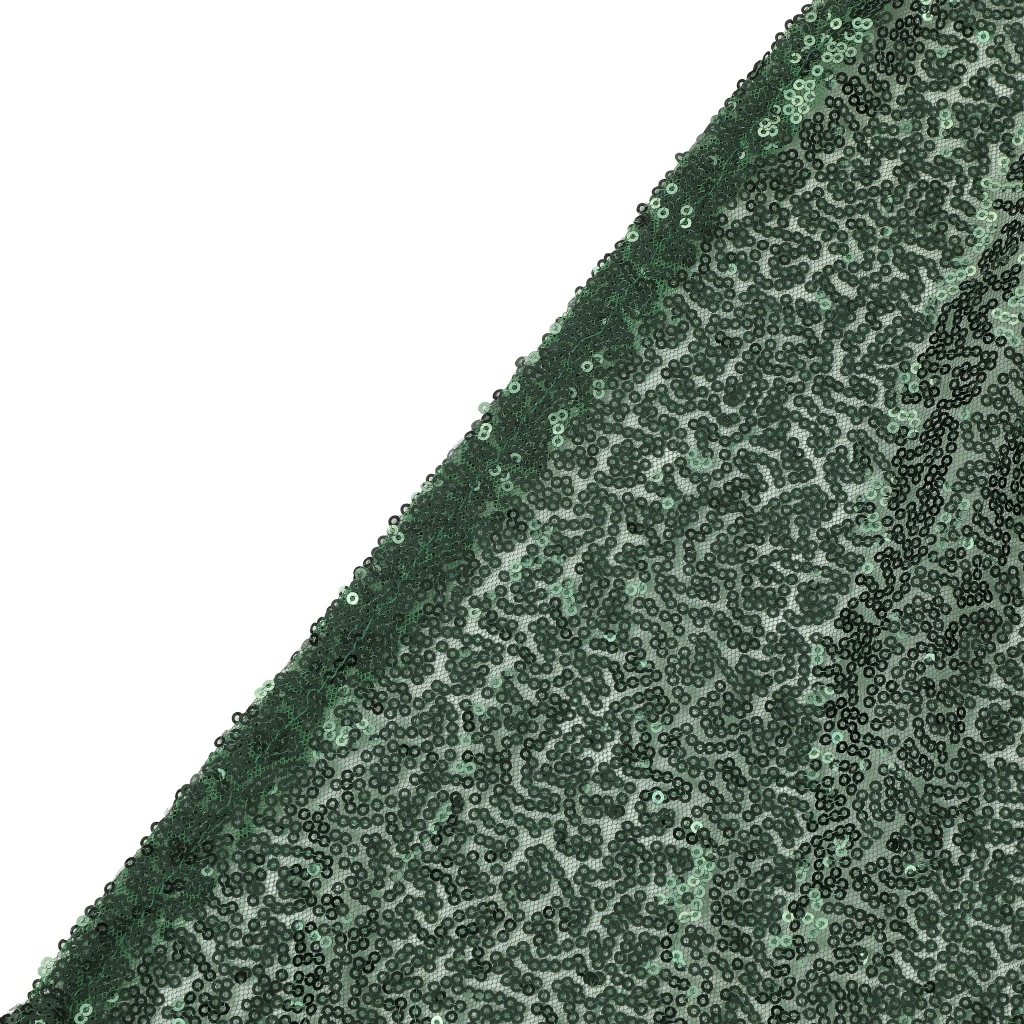 Glitz Sequin Mesh Net 10ft H x 52" W Drape/Backdrop panel - Emerald Green - Image 4