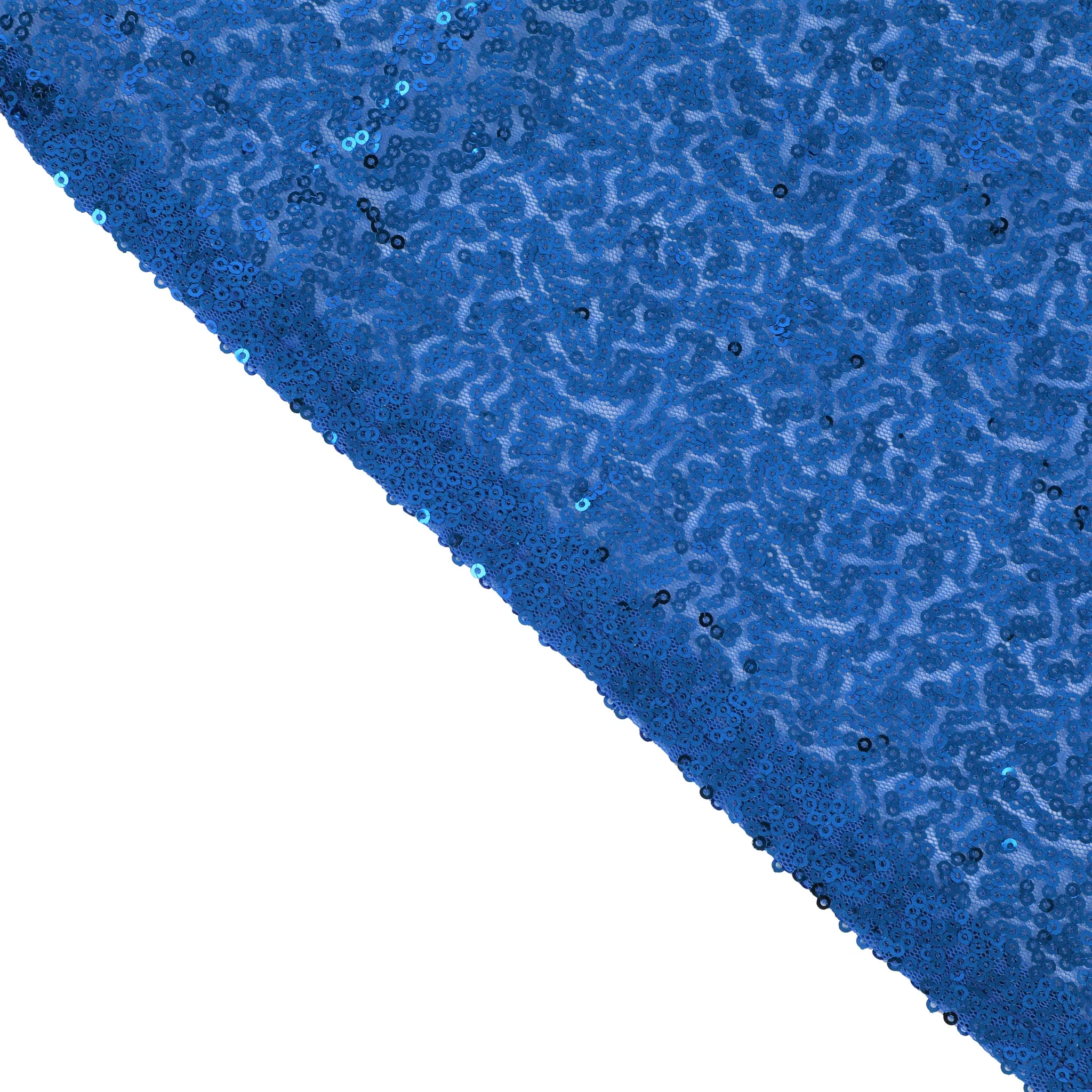 Glitz Sequin Mesh Net 10ft H x 52" W Drape/Backdrop panel - Royal Blue - Image 6