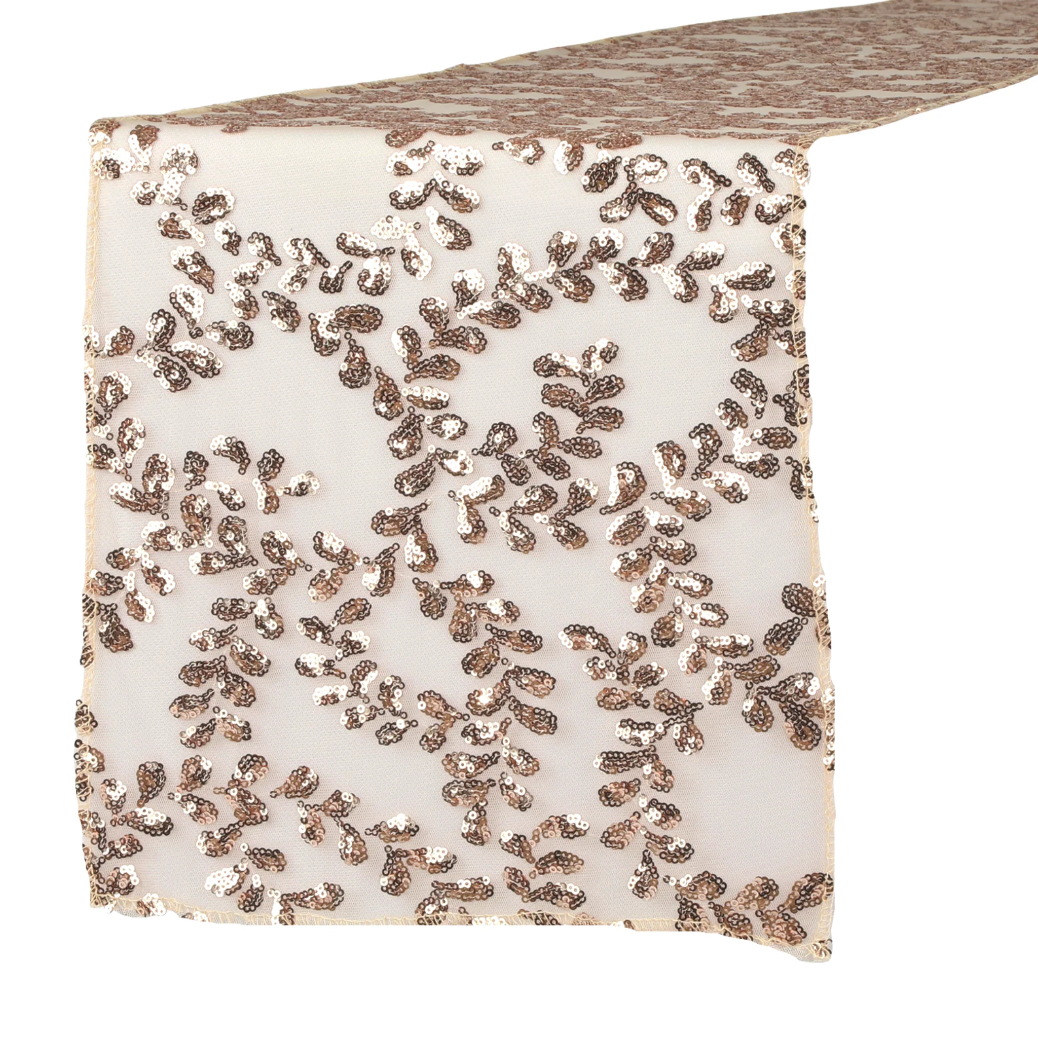 Sequin Vine Table Runner - Blush/Rose Gold - Image 6