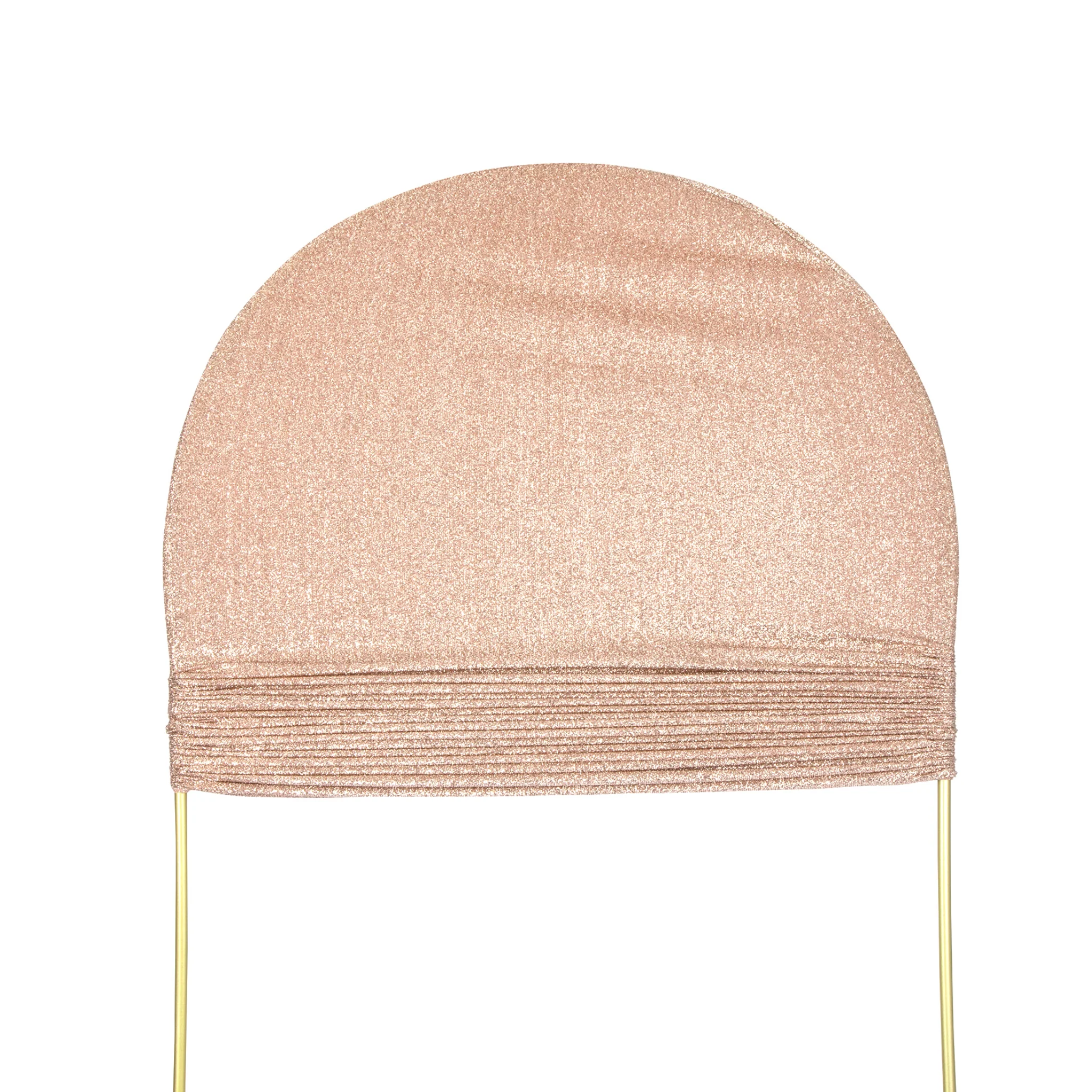 Shimmer Spandex Arch Covers for Chiara Frame Backdrop 3pc/set - Blush/Rose Gold - Image 3