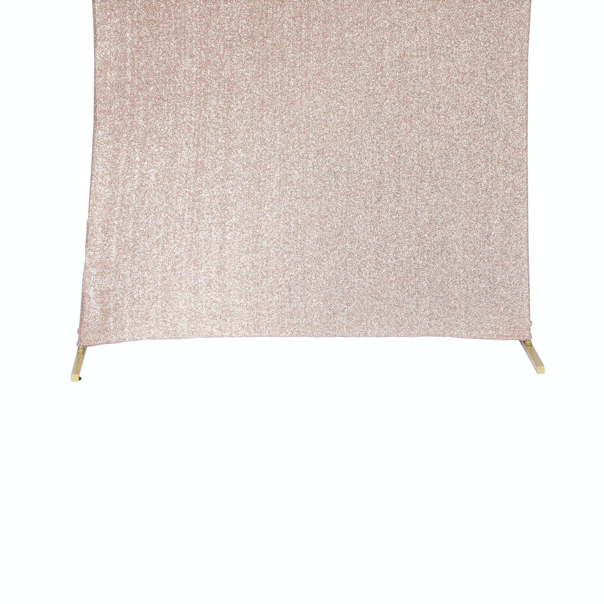 Shimmer Spandex Arch Covers for Chiara Frame Backdrop 3pc/set - Champagne - Image 3