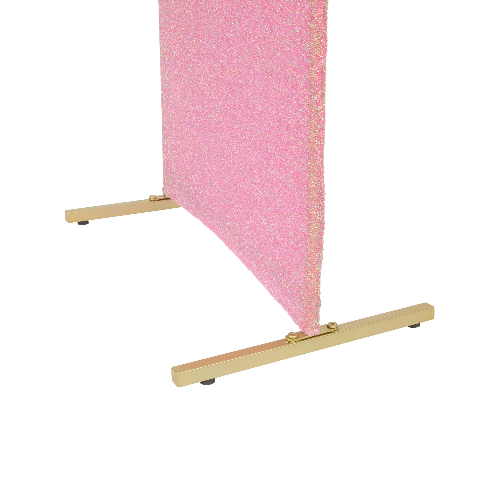 Shimmer Spandex Arch Covers for Chiara Frame Backdrop 3pc/set - Iridescent Pink - Image 5