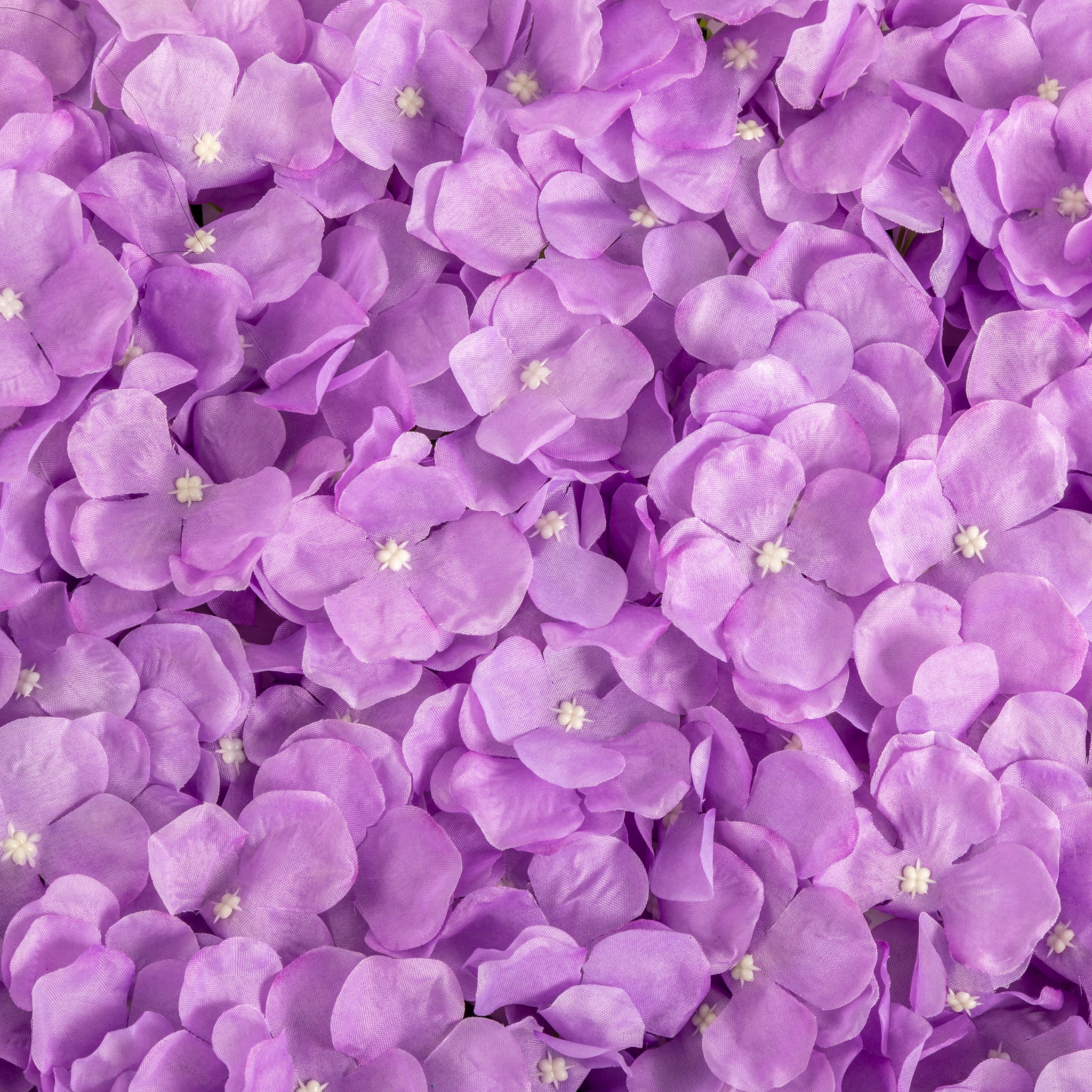Silk Hydrangeas Flower Wall Backdrop Panel - Lavender - Image 3