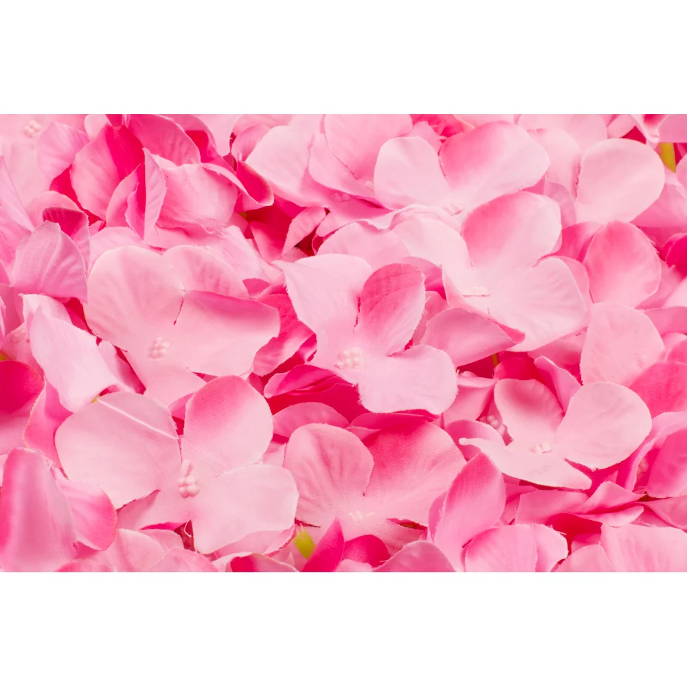 Silk Hydrangeas Flower Wall Backdrop Panel - Pink - Image 4