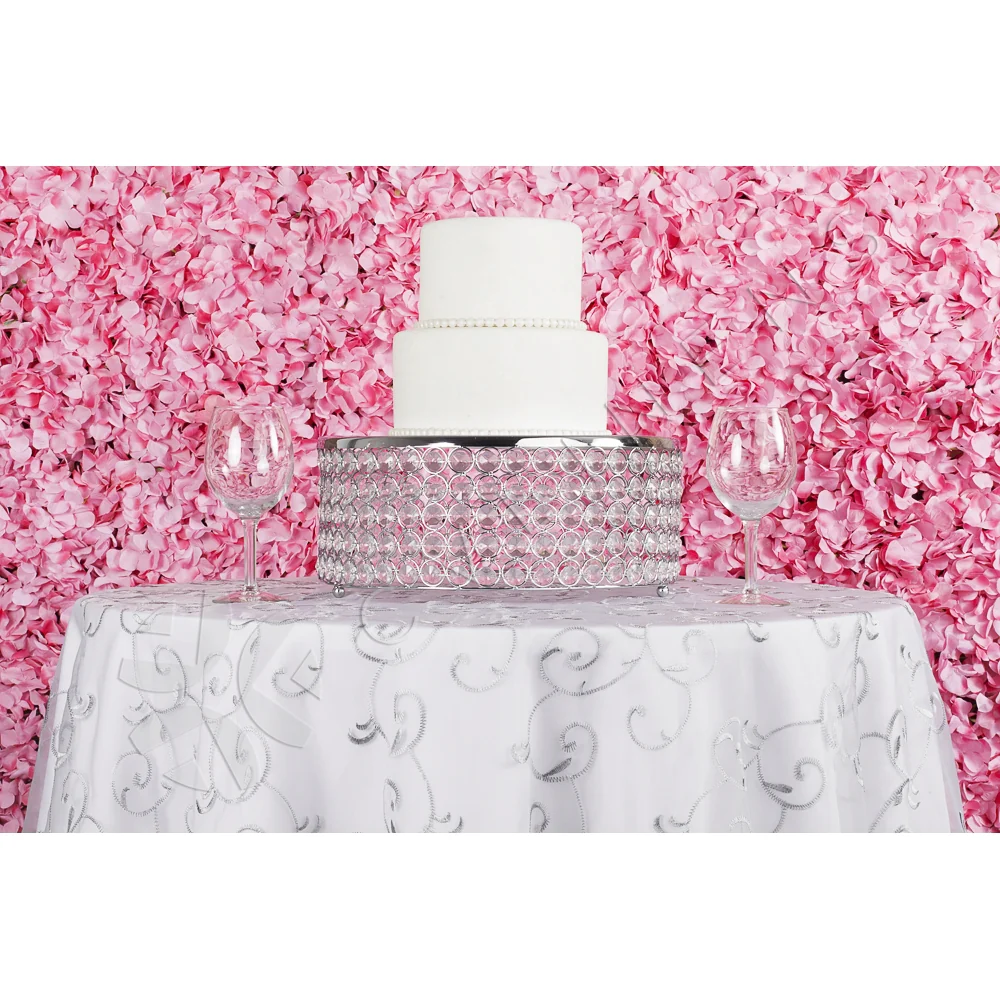 Silk Hydrangeas Flower Wall Backdrop Panel - Pink - Image 5