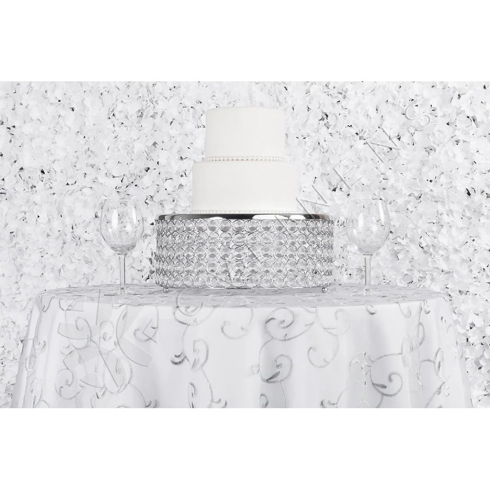 Silk Hydrangeas Flower Wall Backdrop Panel - White - Image 5