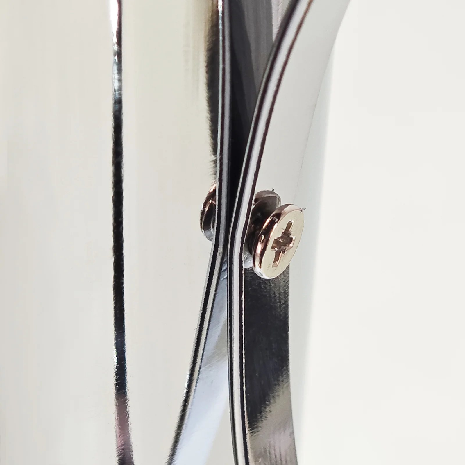 Set of 2 Modern Double Tube Floral Centerpiece Stand - Silver - Image 4
