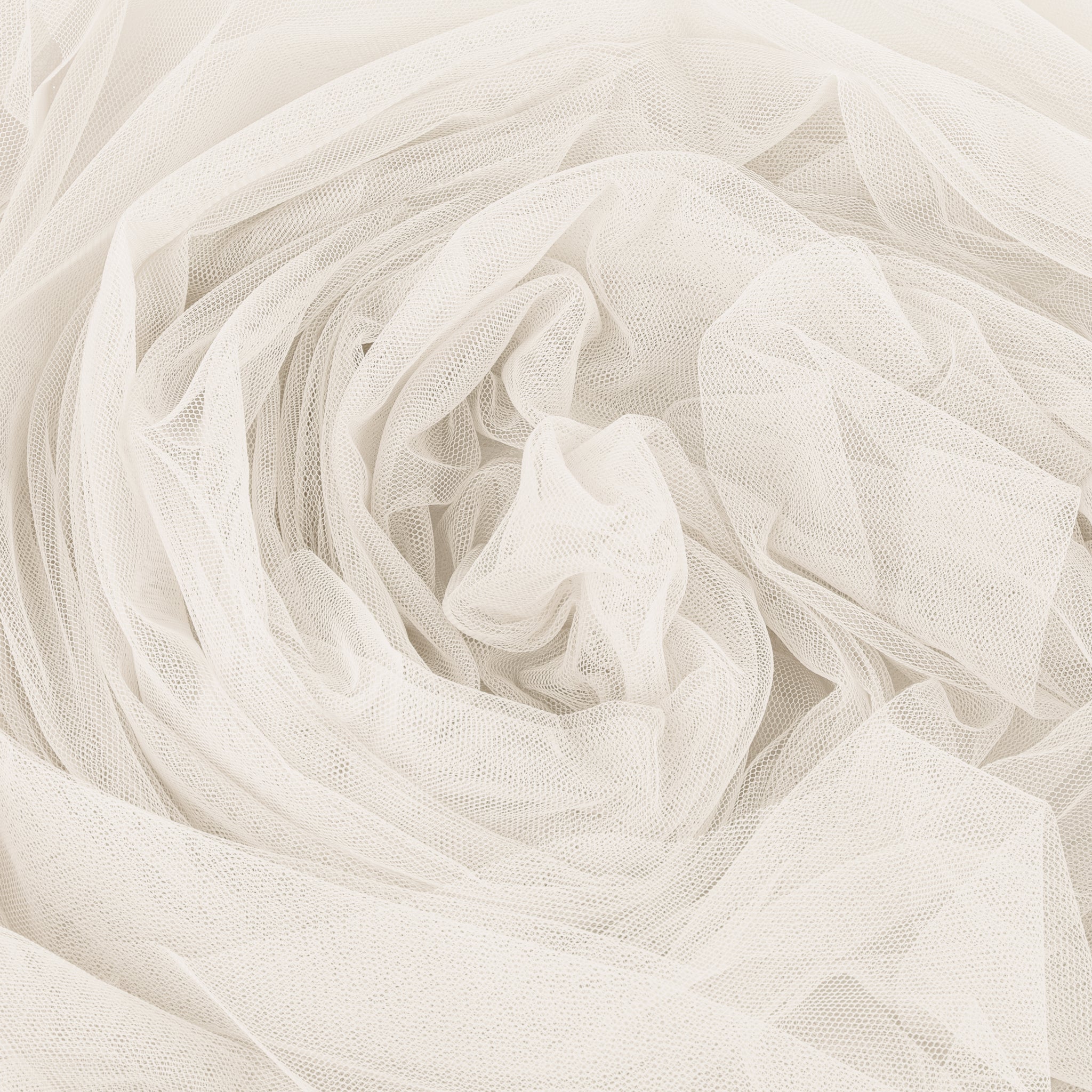 Soft Tulle Fabric Roll 54" x 40 yds - Ivory - Image 2