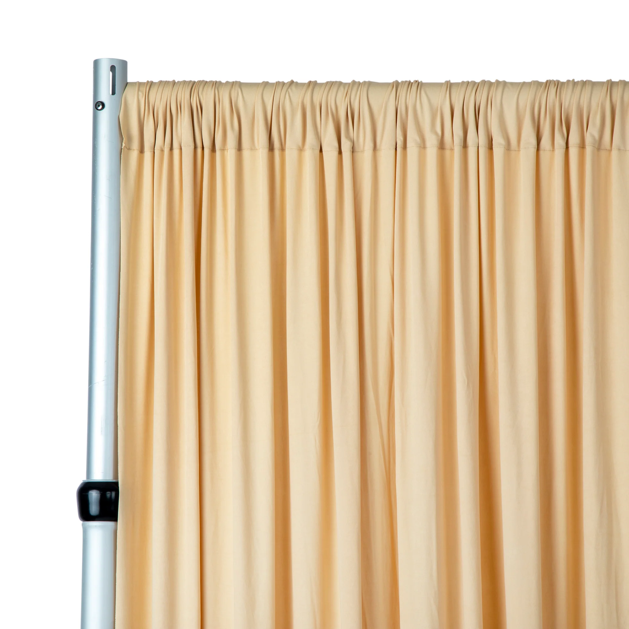 Spandex 4-way Stretch Drape Curtain 10ft H x 118" W - Champagne