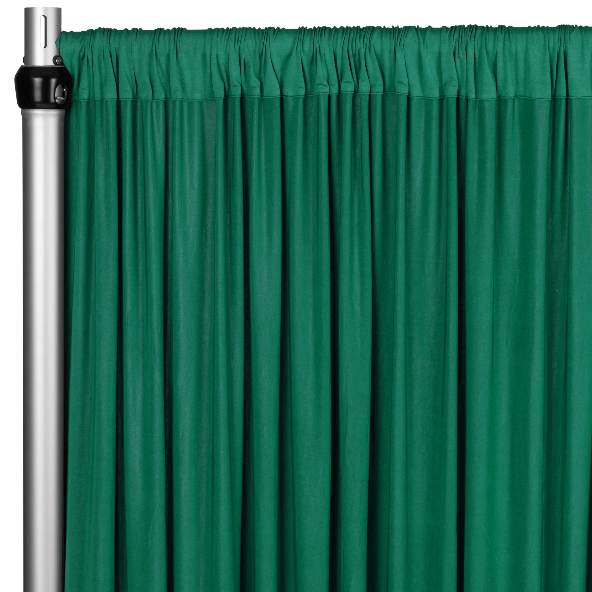 Spandex 4-way Stretch Drape Curtain 10ft H x 118" W - Emerald Green