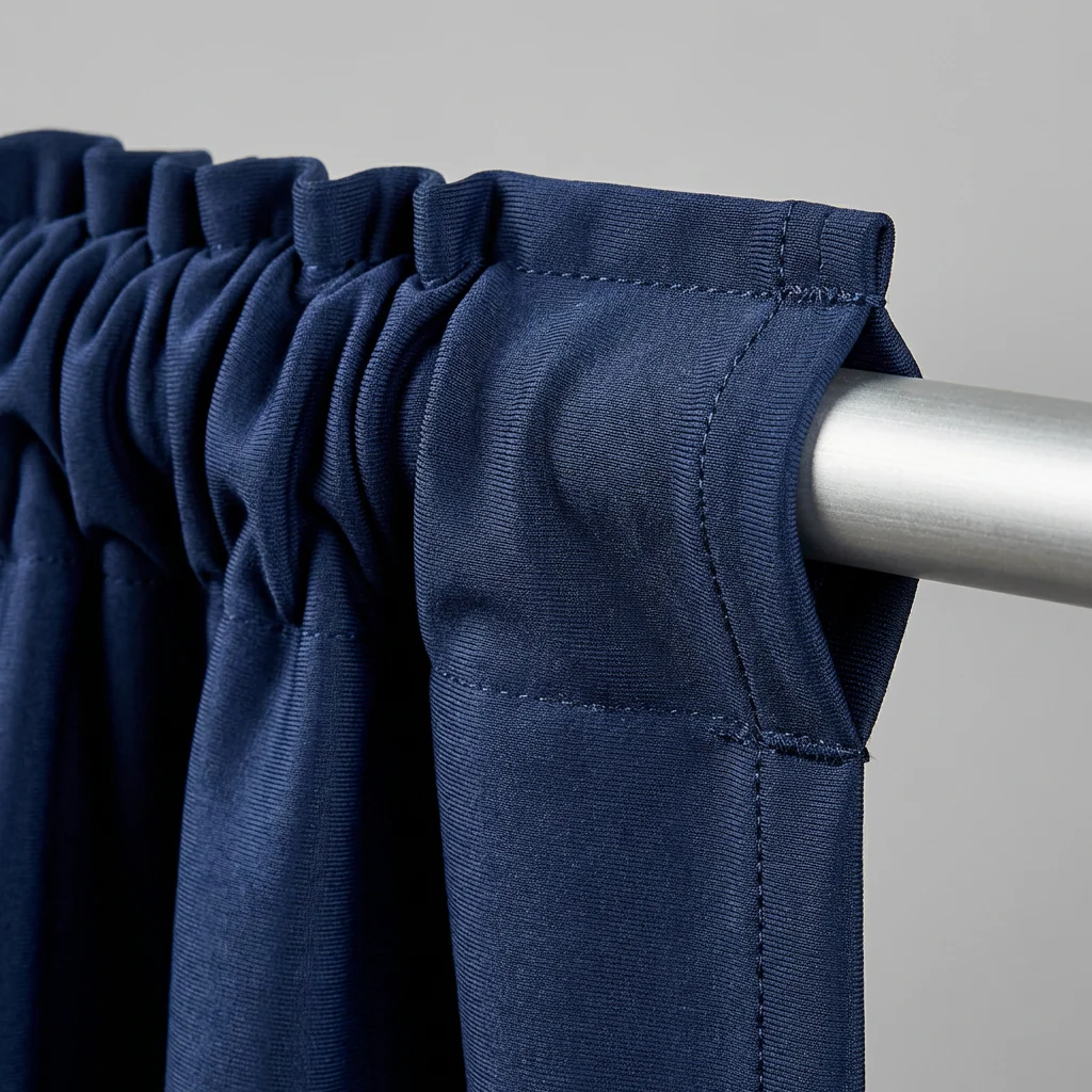 Spandex 4-way Stretch Drape Curtain 10ft H x 60" W - Navy Blue - Image 7