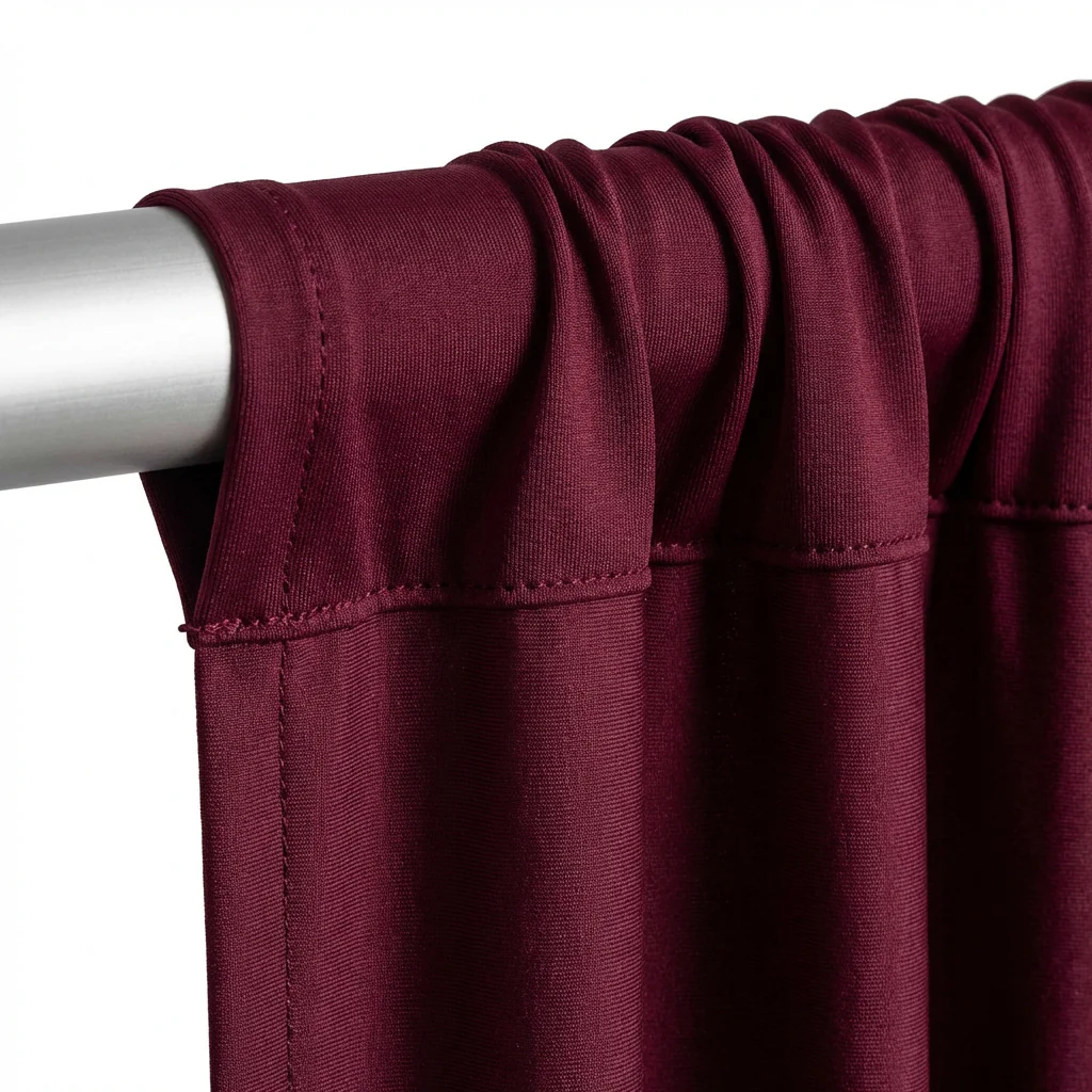 Spandex 4-way Stretch Drape Curtain 12ft H x 60" W - Burgundy - Image 6