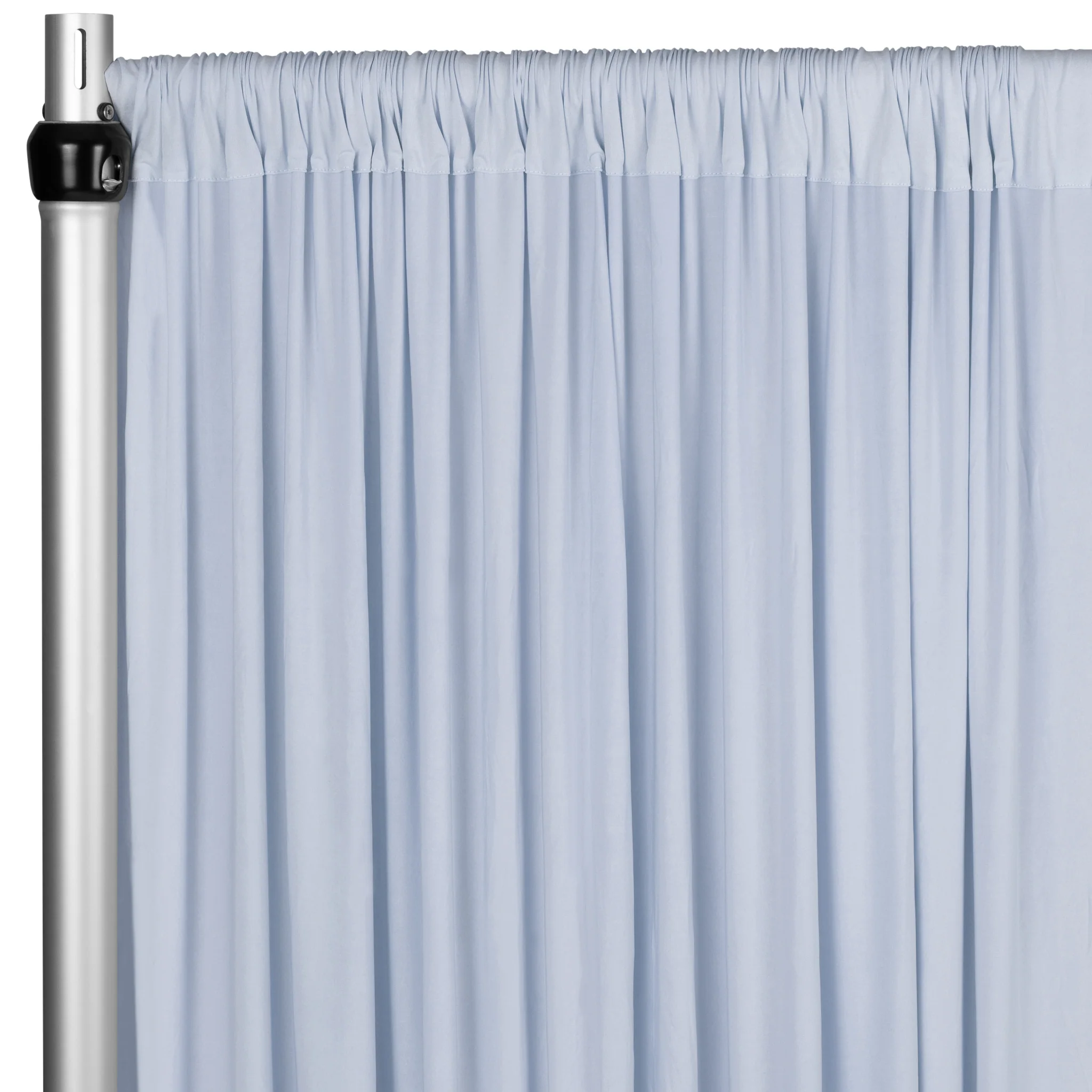 Spandex 4-way Stretch Drape Curtain 12ft H x 60" W - Dusty Blue