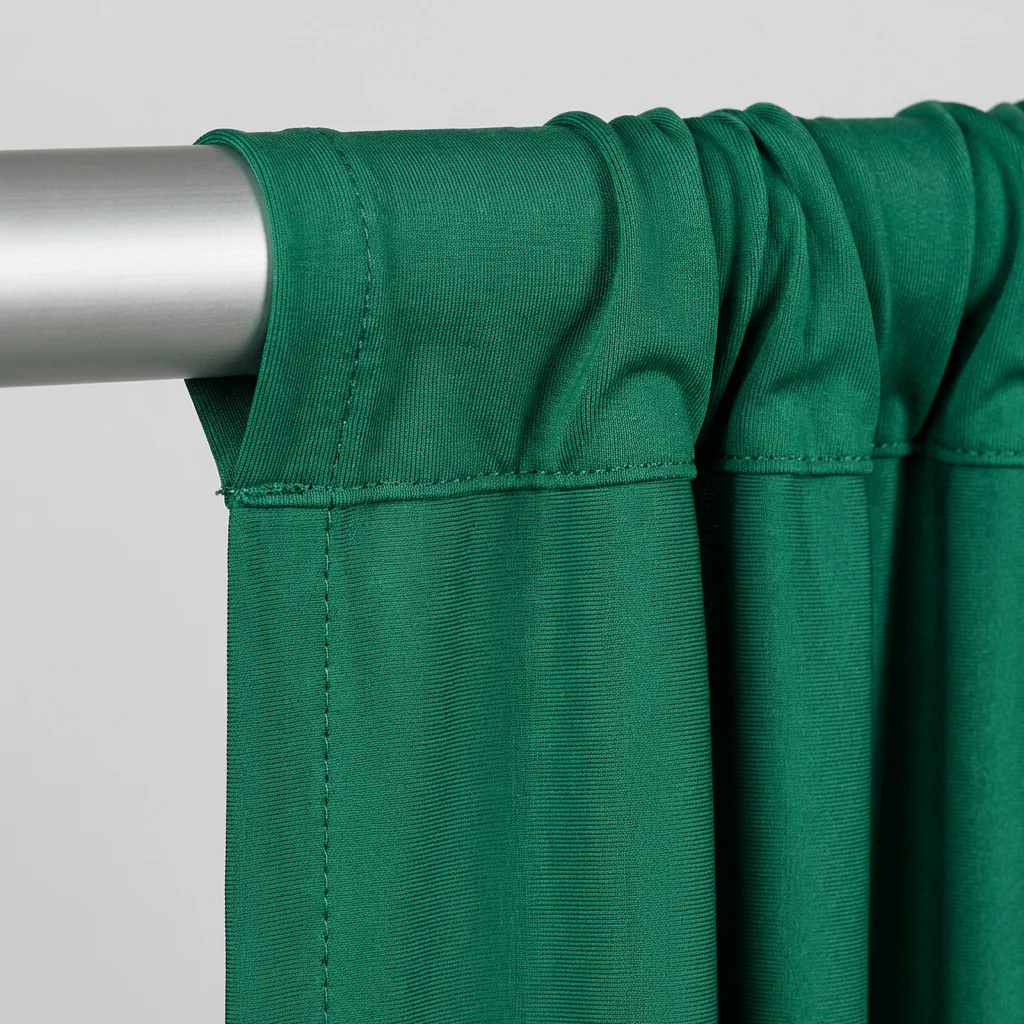 Spandex 4-way Stretch Drape Curtain 12ft H x 60" W - Emerald Green - Image 6