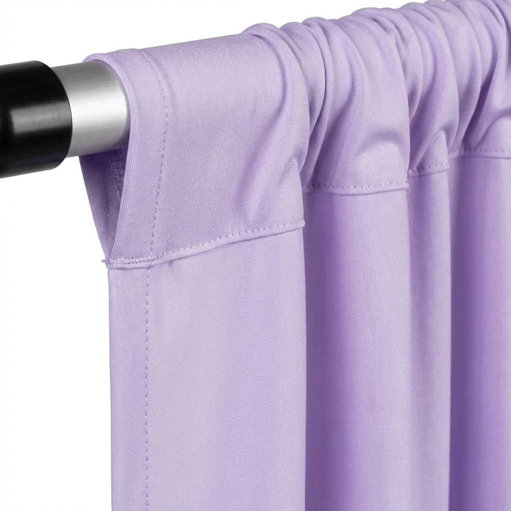 Spandex 4-way Stretch Drape Curtain 12ft H x 60" W - Lavender - Image 6