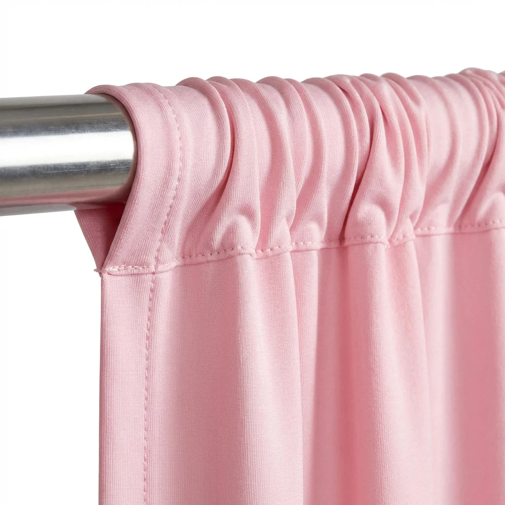 Spandex 4-way Stretch Drape Curtain 12ft H x 60" W - Pink - Image 4