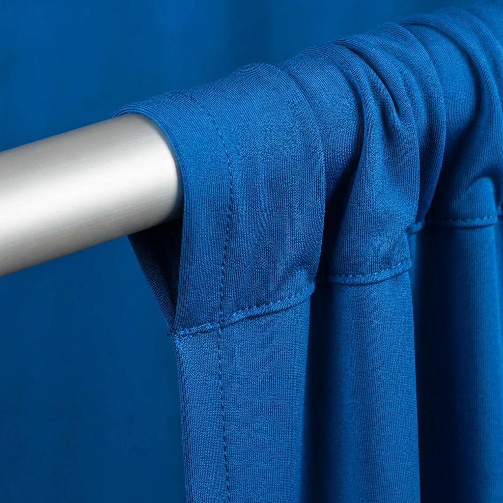 Spandex 4-way Stretch Drape Curtain 12ft H x 60" W - Royal Blue - Image 4