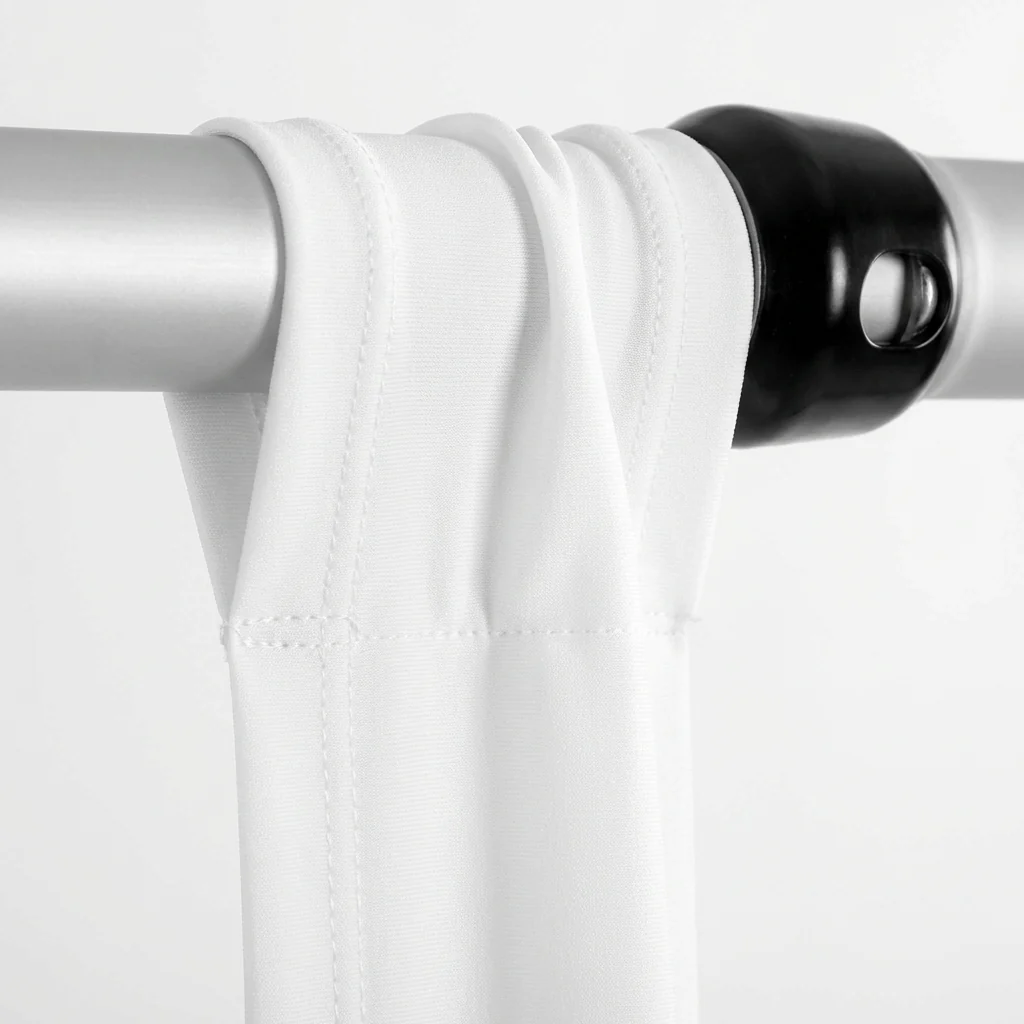 Spandex 4-way Stretch Drape Curtain 12ft H x 60" W - White - Image 6
