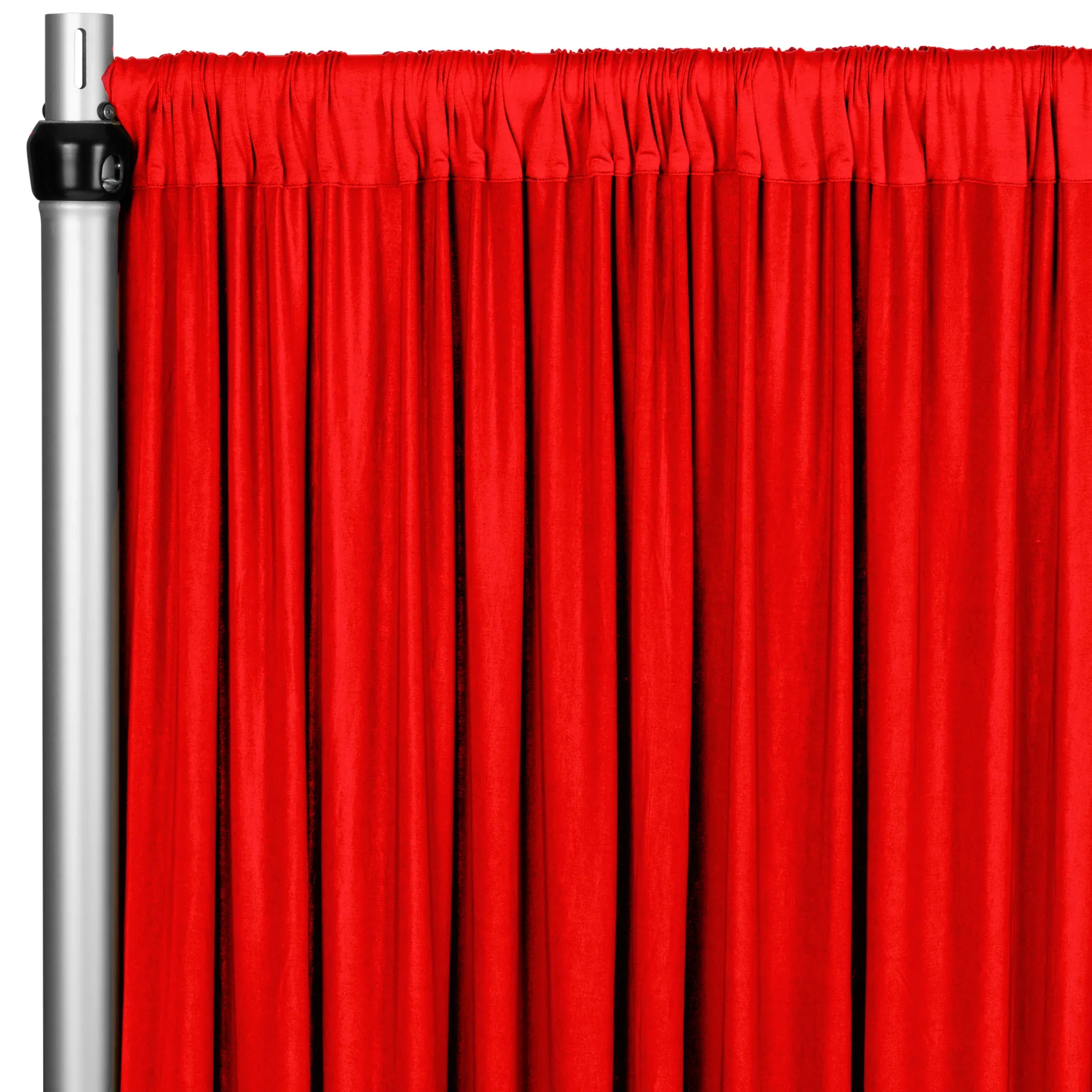 Spandex 4-way Stretch Drape Curtain 14ft H x 118" W - Red