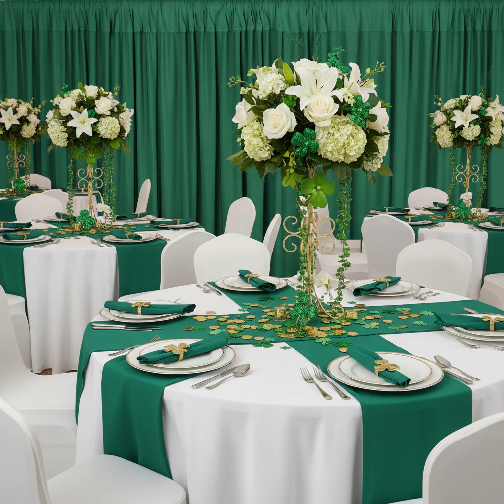 Spandex 4-way Stretch Drape Curtain 14ft H x 60" W - Emerald Green - Image 3