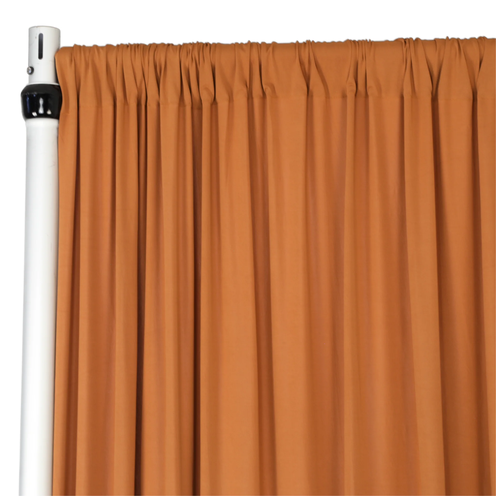 Spandex 4-way Stretch Drape Curtain 14ft H x 60" W - Terracotta