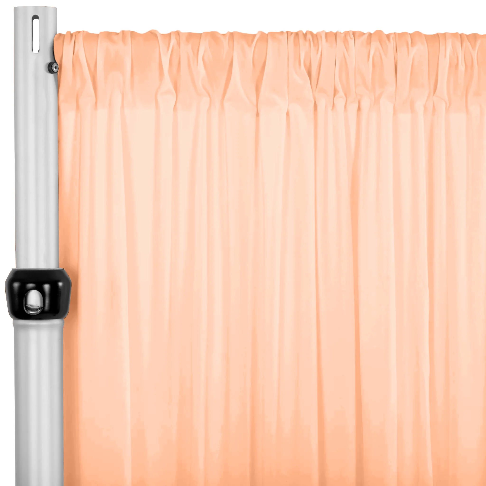 Spandex 4-way Stretch Backdrop Drape Curtain 10ft H x 60" W - Peach