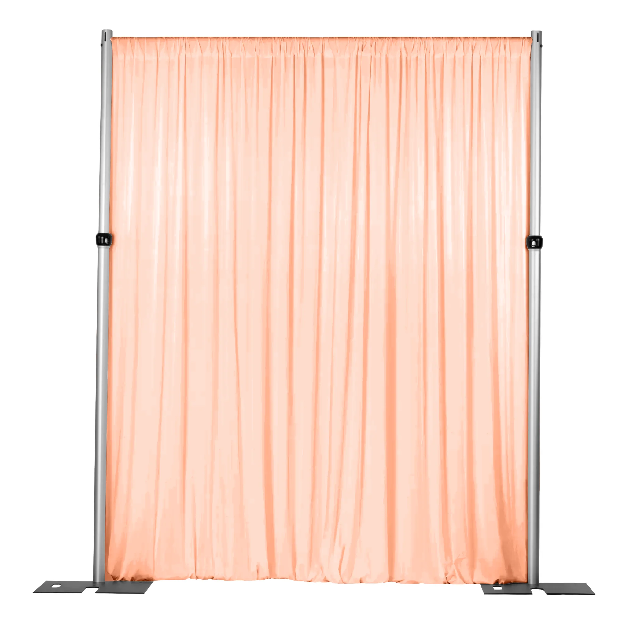 Spandex 4-way Stretch Backdrop Drape Curtain 12ft H x 60" W - Peach - Image 3