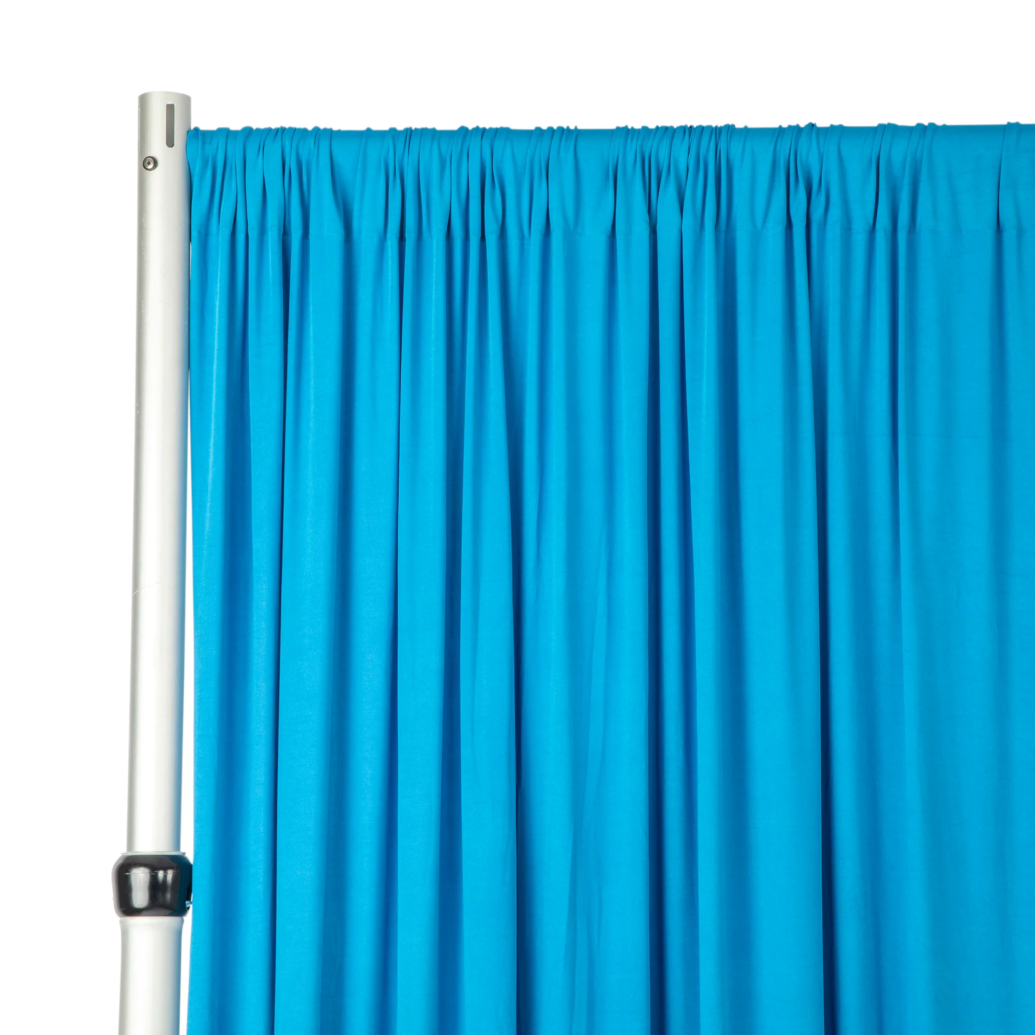 Spandex 4-way Stretch Backdrop Drape Curtain 16ft H x 60" W - Aqua Blue