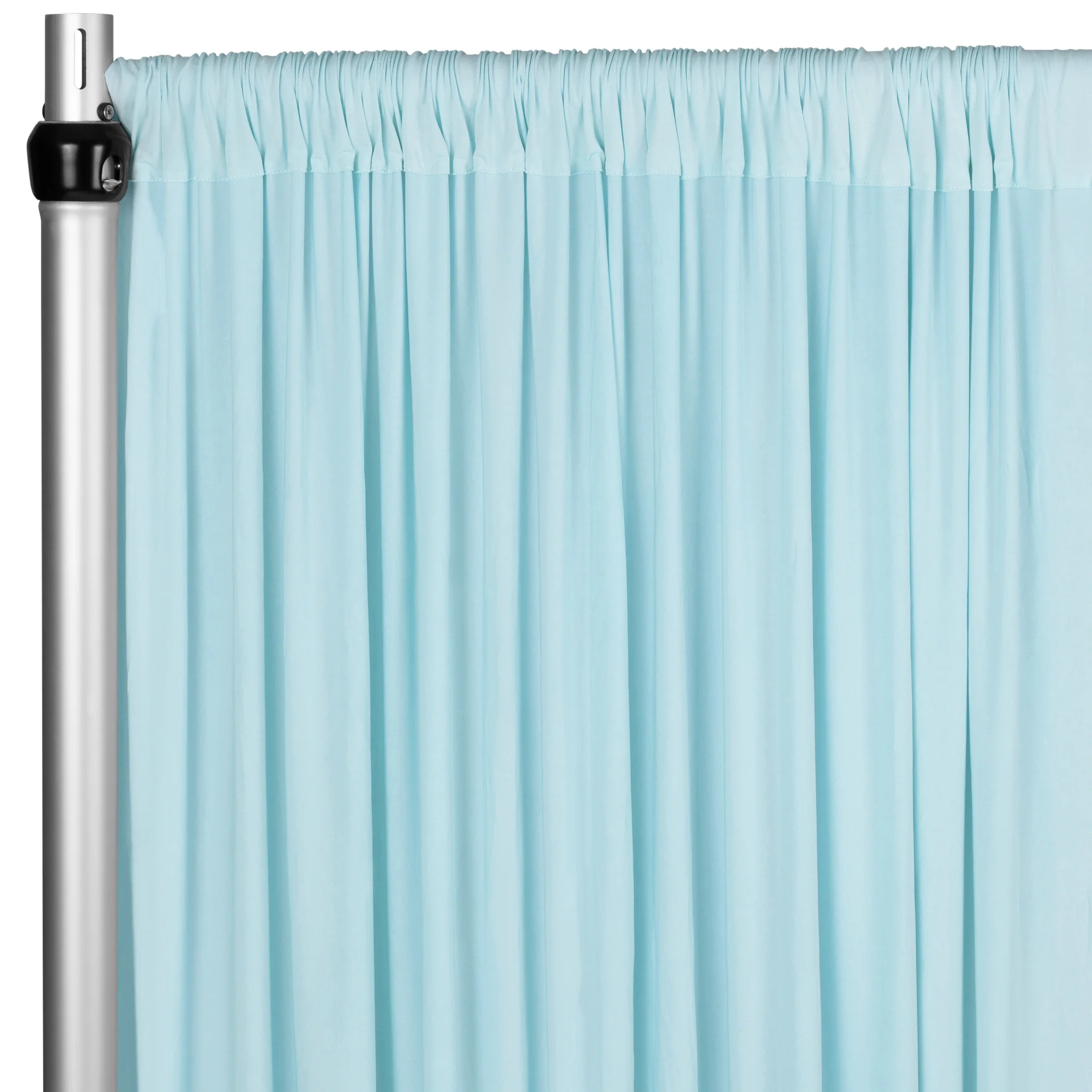Spandex 4-way Stretch Backdrop Drape Curtain 18ft H x 60" W - Baby Blue