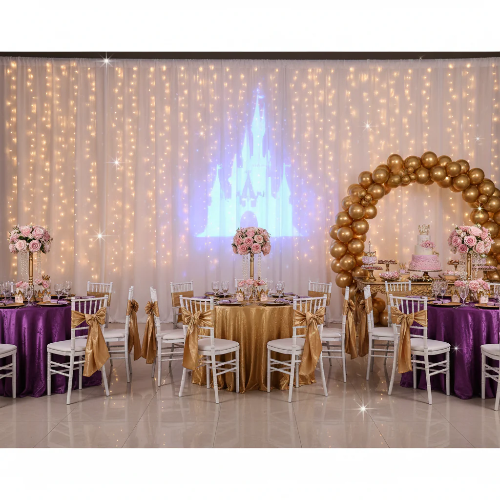 Spandex 4-way Stretch Backdrop Drape Curtain 18ft H x 60" W - Ivory - Image 4