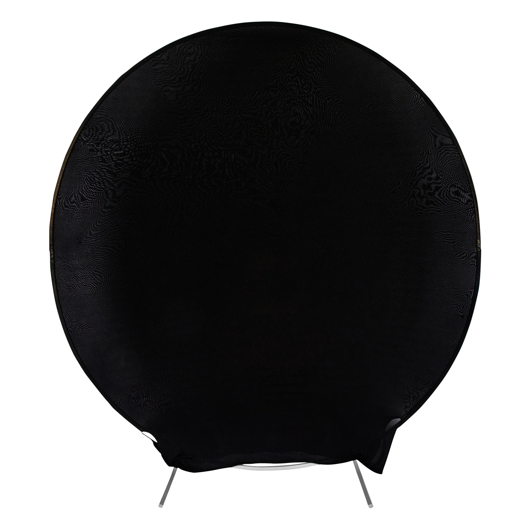 Spandex Arch Cover for Round 7.5 ft Wedding Arch Stand - Black