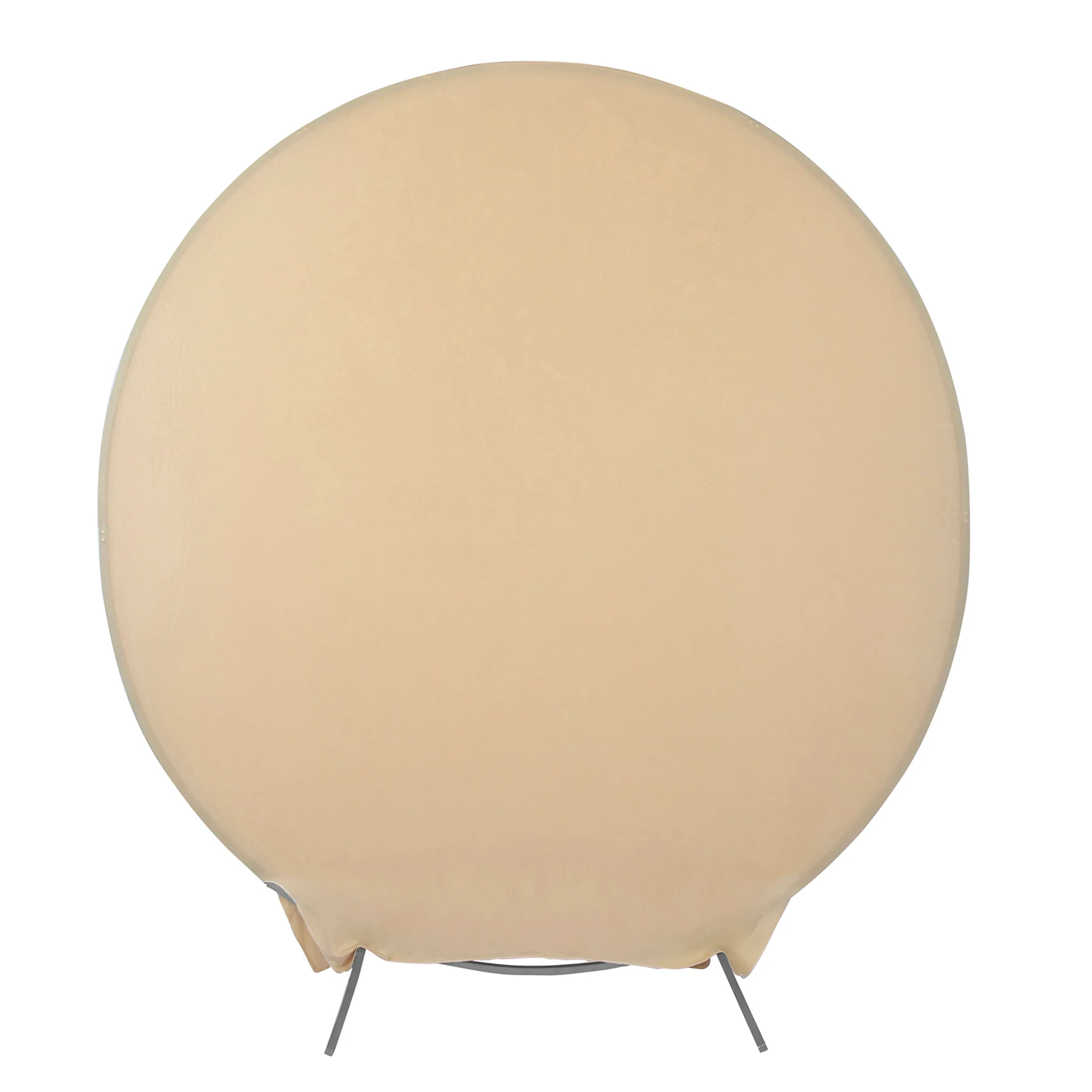 Spandex Arch Cover for Round 7.5 ft Wedding Arch Stand - Champagne