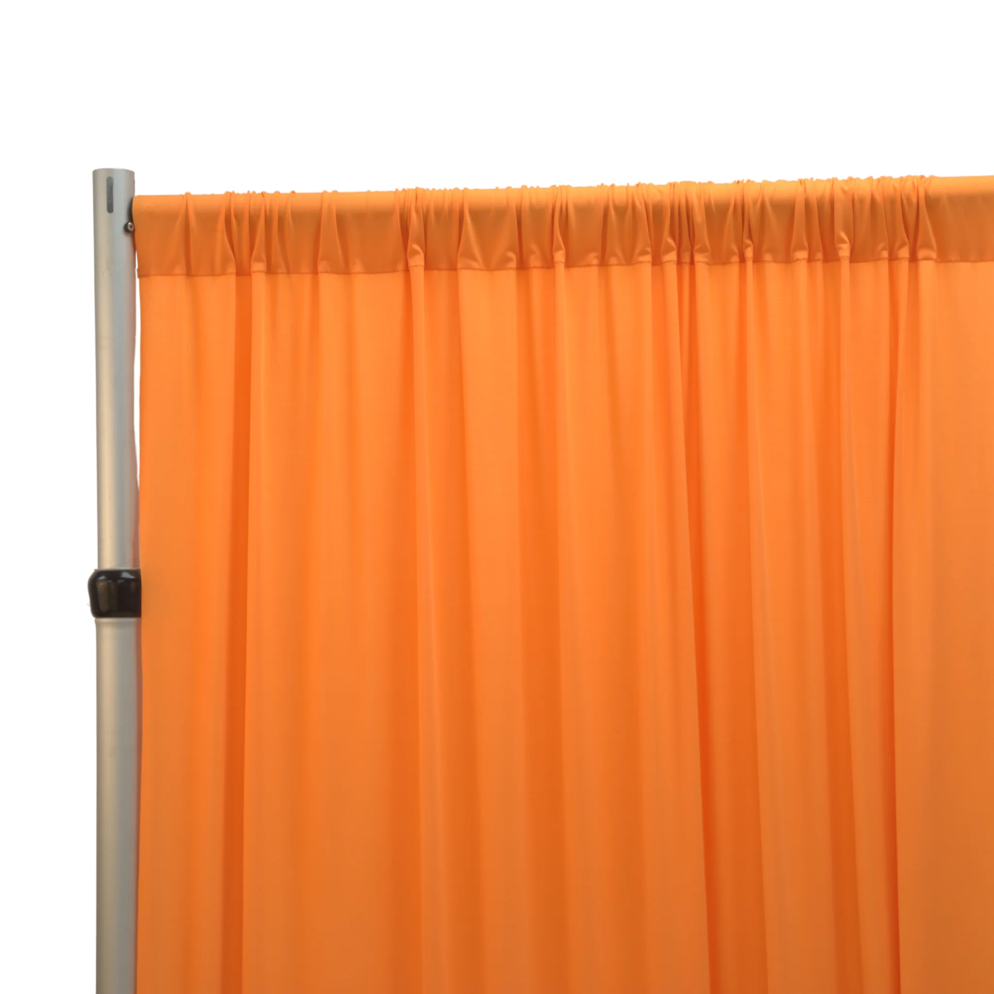 Spandex 4-way Stretch Backdrop Drape Curtain 10ft H x 60" W - Orange