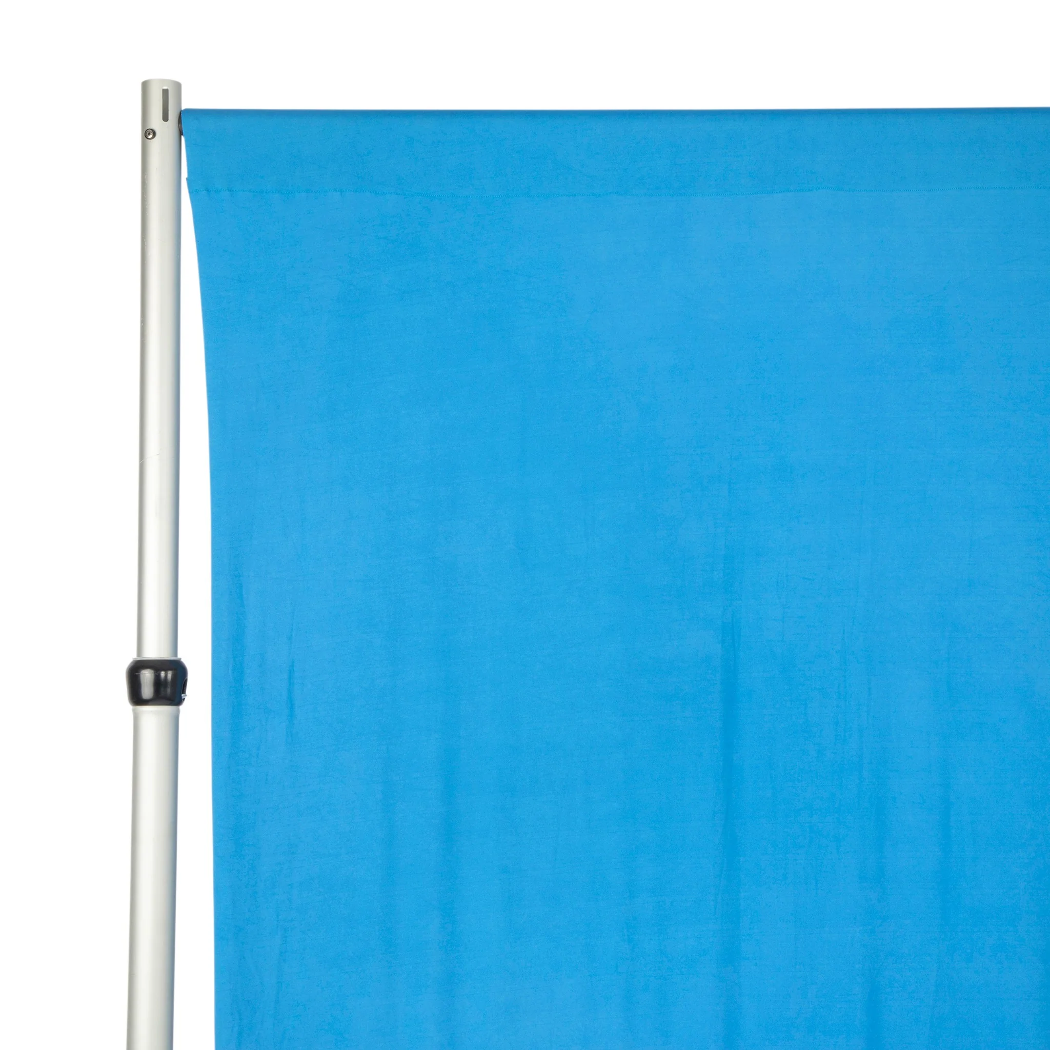 Spandex 4-way Stretch Backdrop Drape Curtain 12ft H x 60" W - Aqua Blue - Image 4