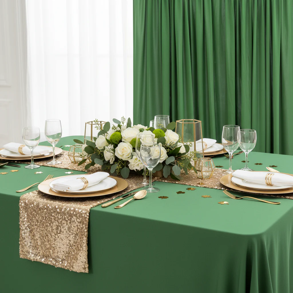 Spandex 4-way Stretch Backdrop Drape Curtain 12ft H x 60" W - Willow Green - Image 3