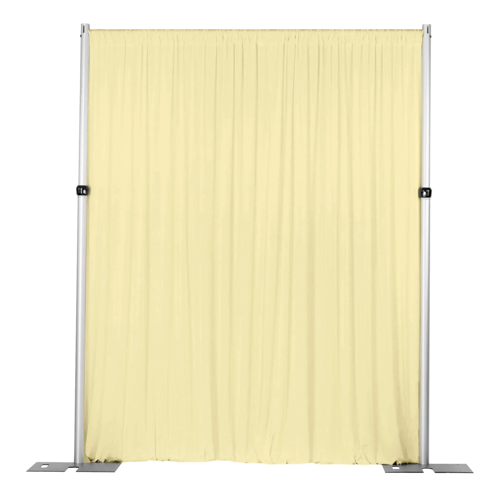 Spandex 4-way Stretch Backdrop Drape Curtain 14ft H x 60" W - Pastel Yellow - Image 3