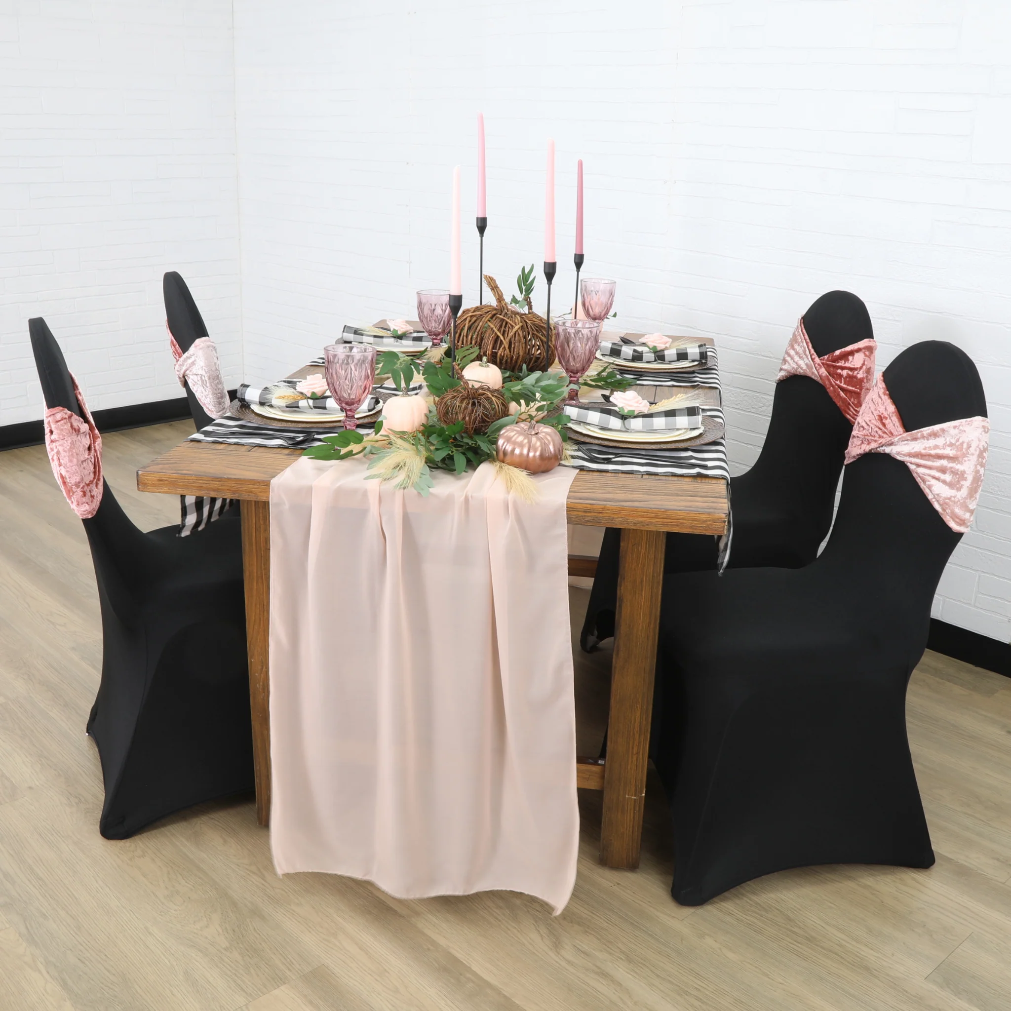Spandex Banquet Chair Cover - Black - Image 5